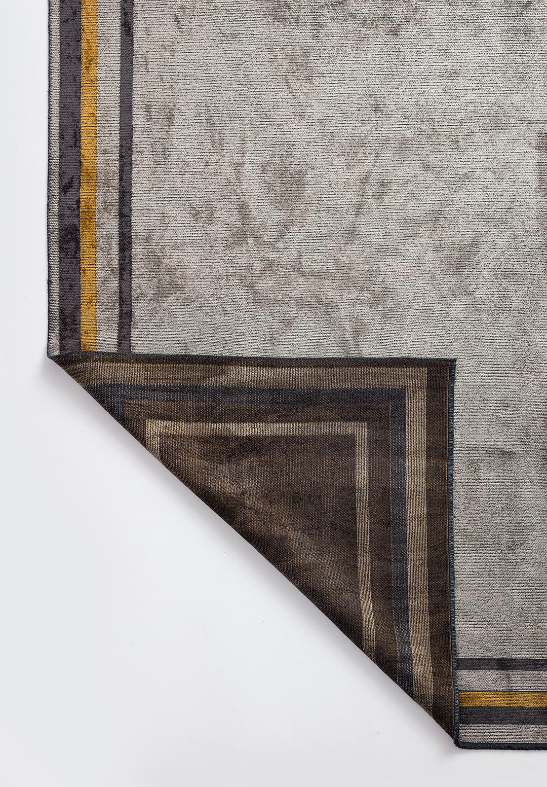 Dresden Charcoal - Beige Rug
