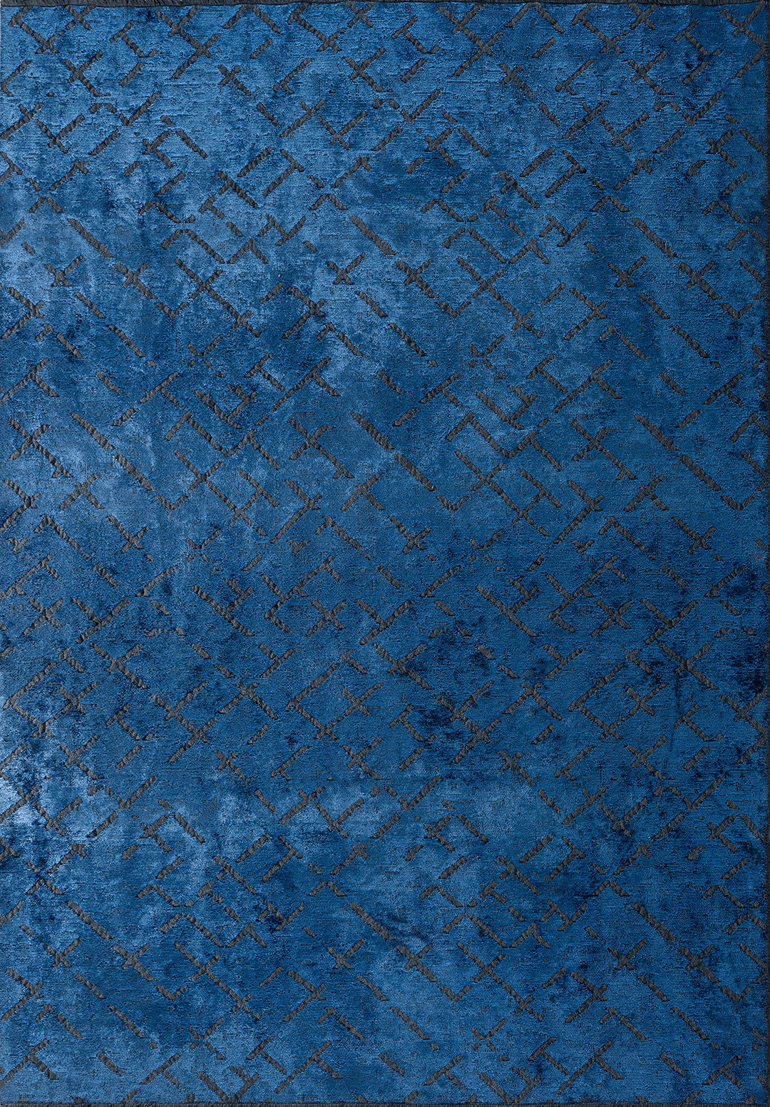 Mystique Navy Blue Rug Rugs - Venetto Design Venettodesign.com