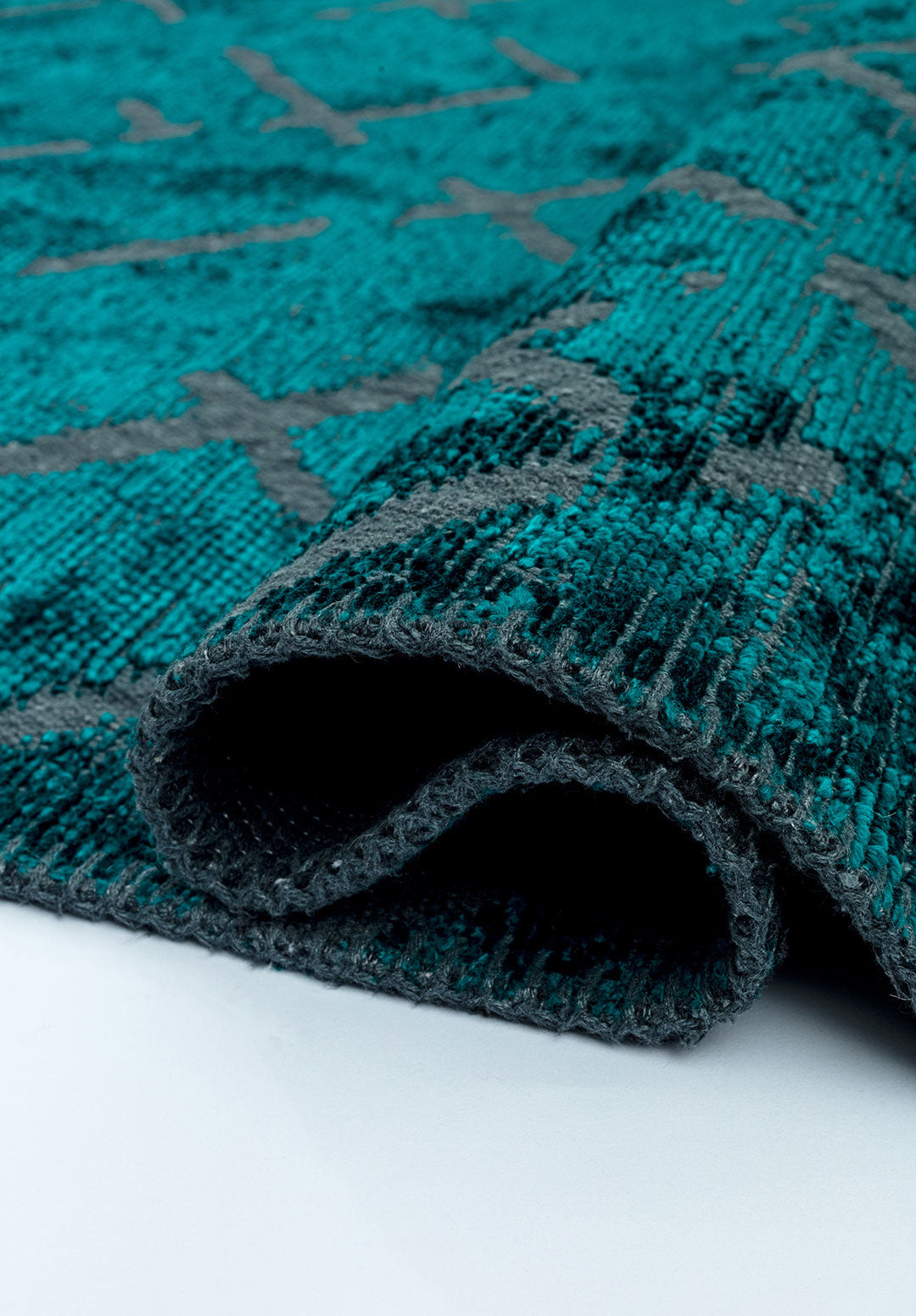 Mystique Dark Turquoise Rug Rugs - Venetto Design Venettodesign.com