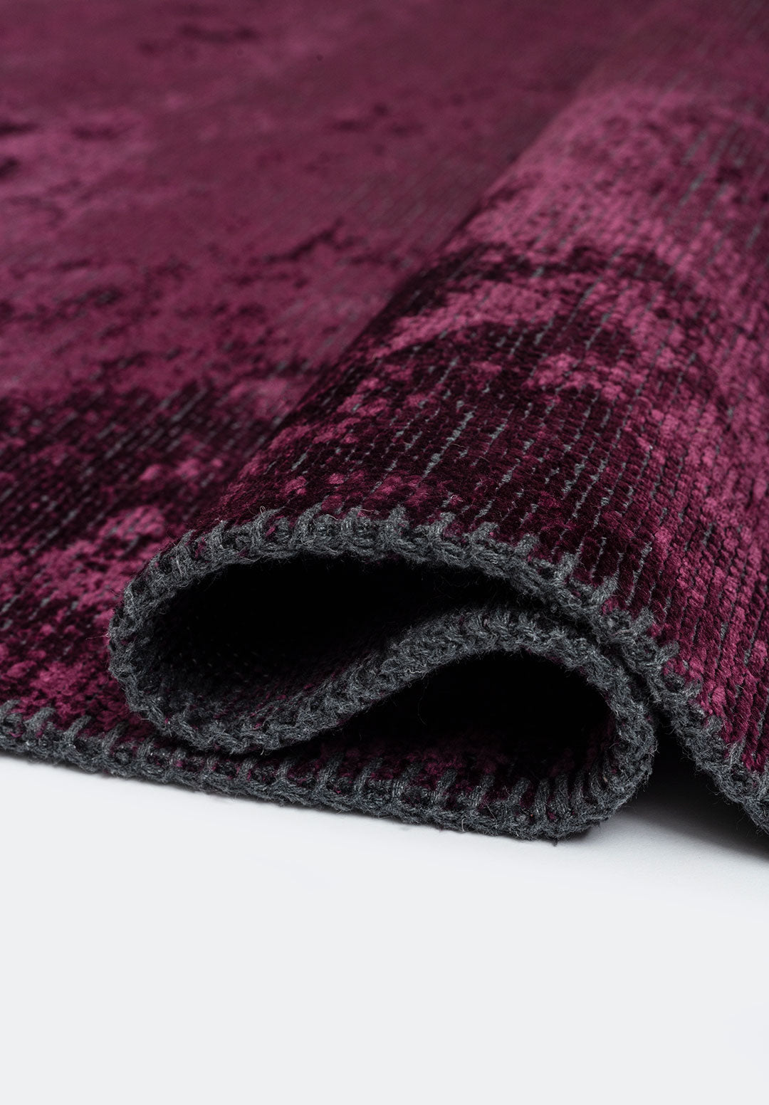 Plain Dark Damson Rug Rugs - Venetto Design Venettodesign.com