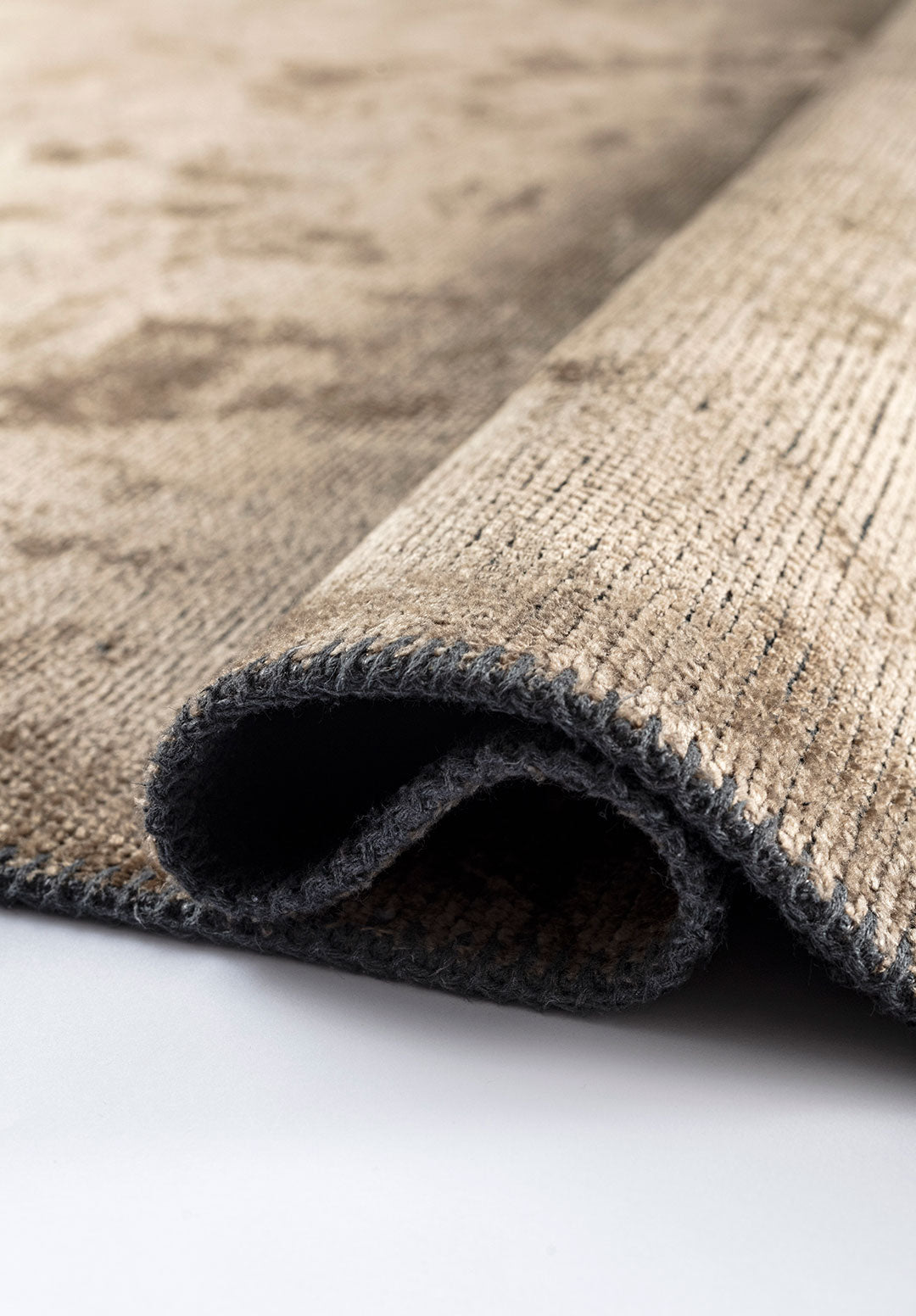 Plain Dark Beige Rug Rugs - Venetto Design Venettodesign.com