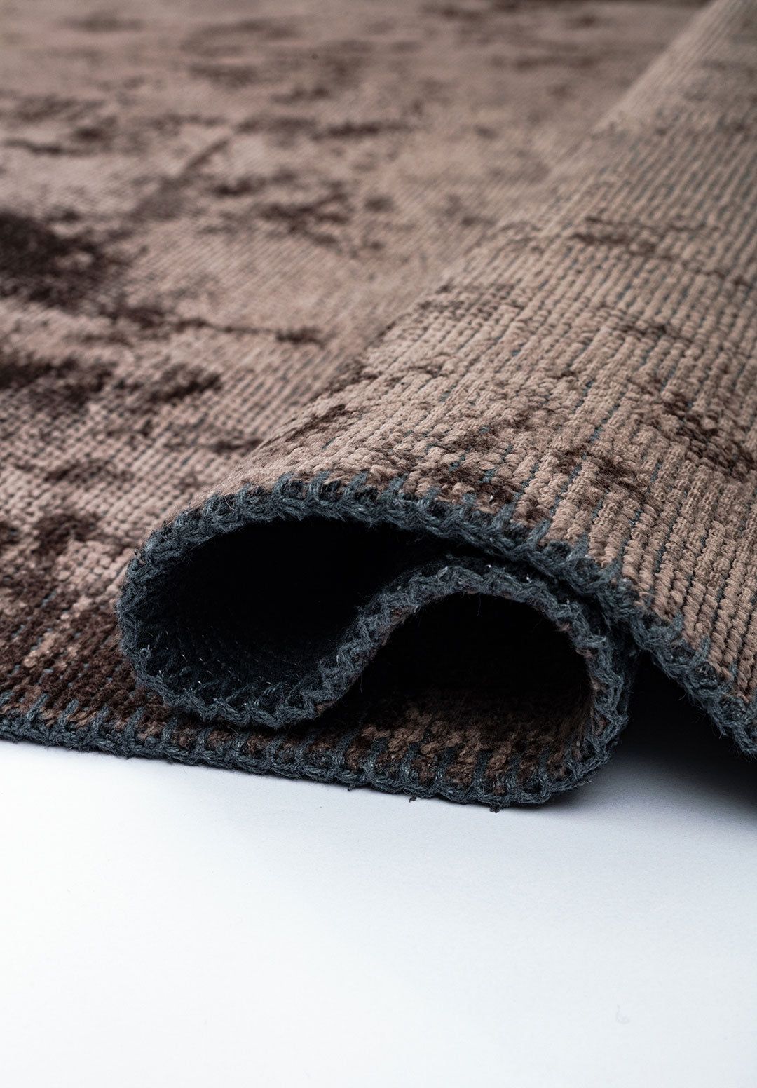 Plain Dark Mink Rug Rugs - Venetto Design Venettodesign.com