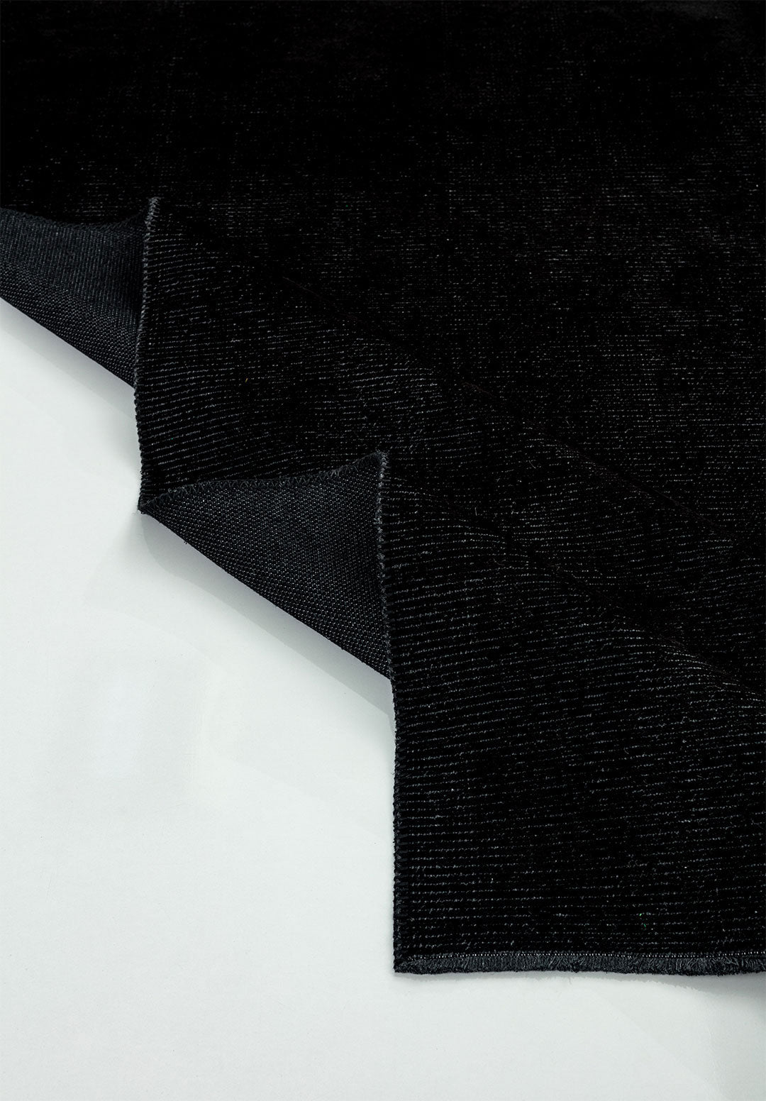 Plain Black Rug Rugs - Venetto Design Venettodesign.com