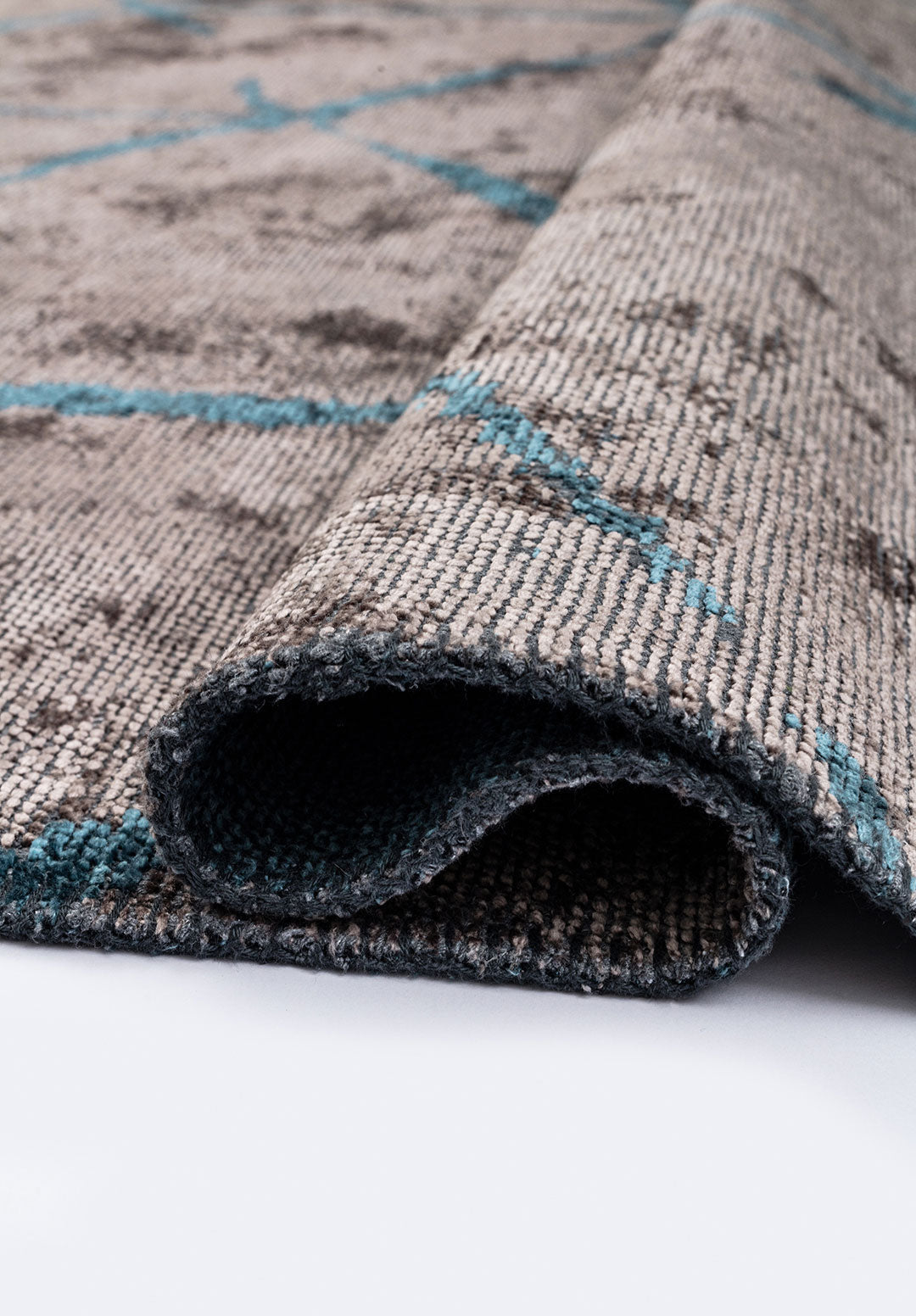 Palermo Petrol - Dark Grey Rug Rugs - Venetto Design Venettodesign.com