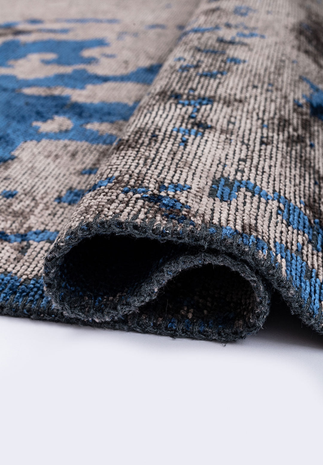 Verona Navy Blue - Dark Grey Rug Rugs - Venetto Design Venettodesign.com