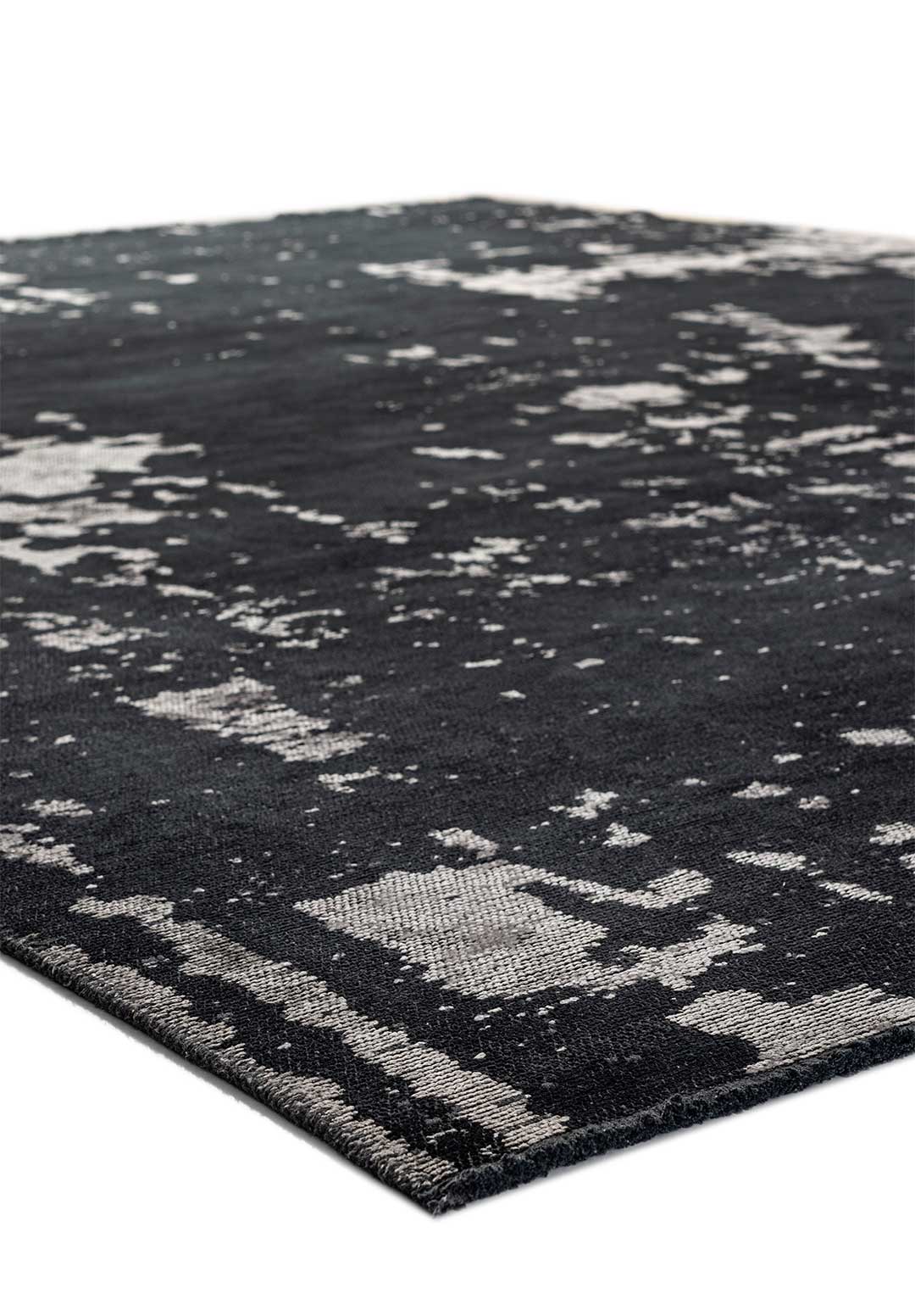 Verona Light Grey - Matte Black Rug Rugs - Venetto Design Venettodesign.com