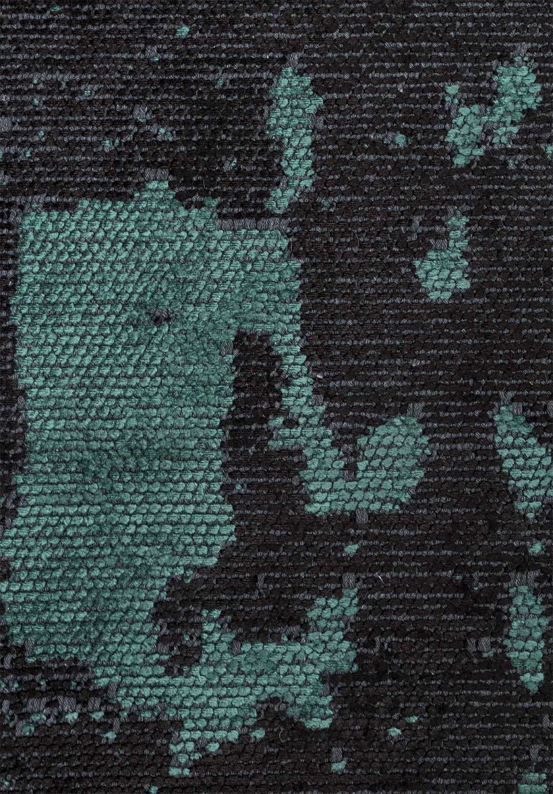 Verona Dark Green - Black Rug Rugs - Venetto Design Venettodesign.com