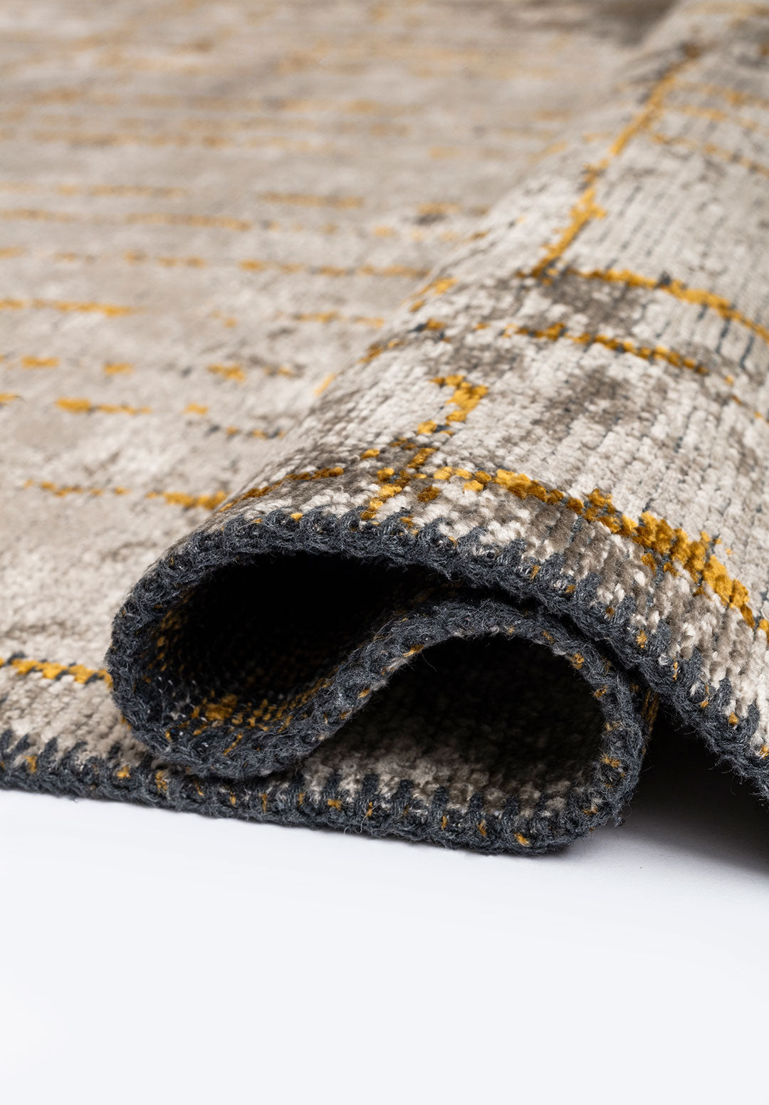 Pisa Mustard - Cream Rug Rugs - Venetto Design Venettodesign.com