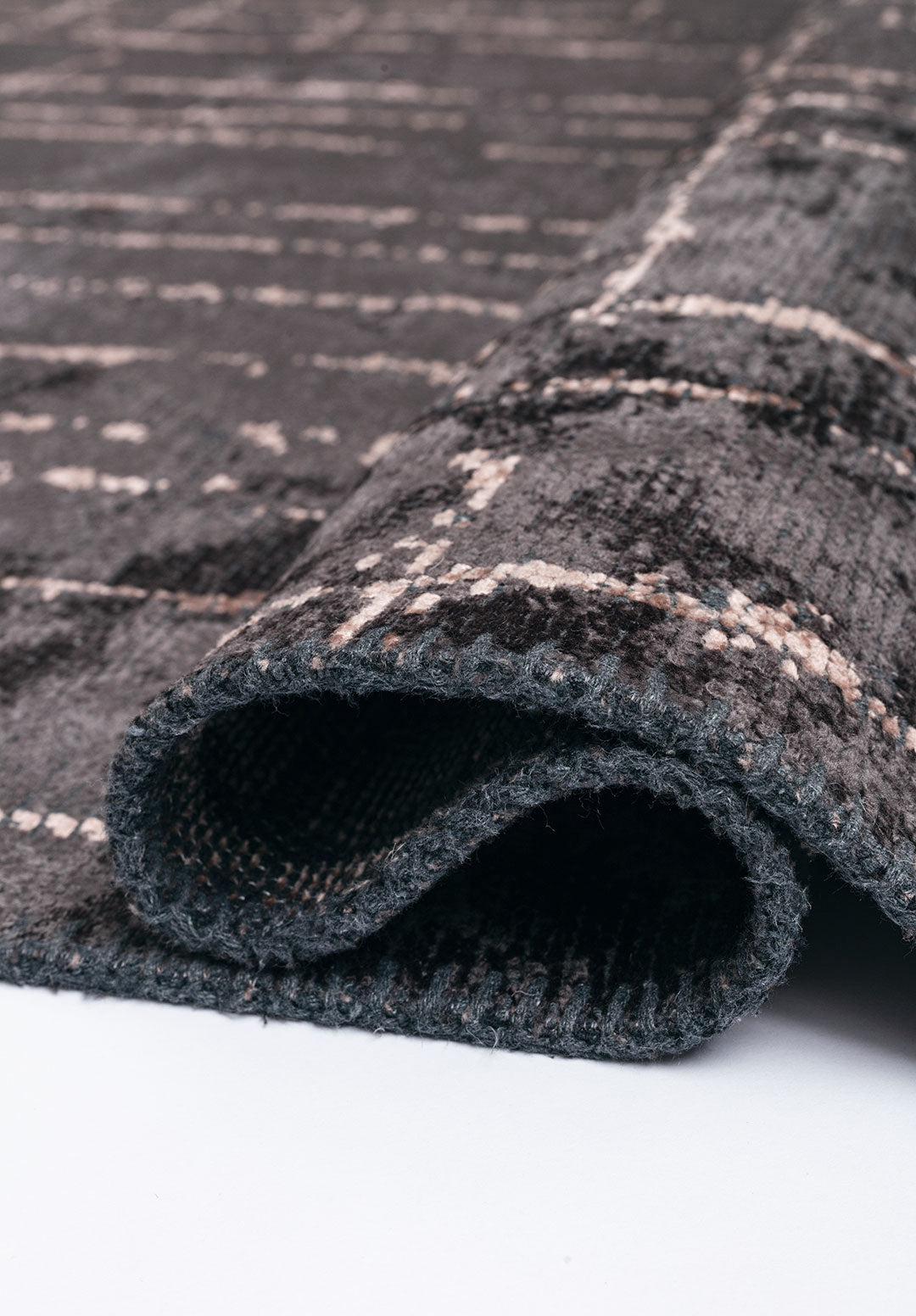 Pisa Copper - Charcoal Rug Rugs - Venetto Design Venettodesign.com