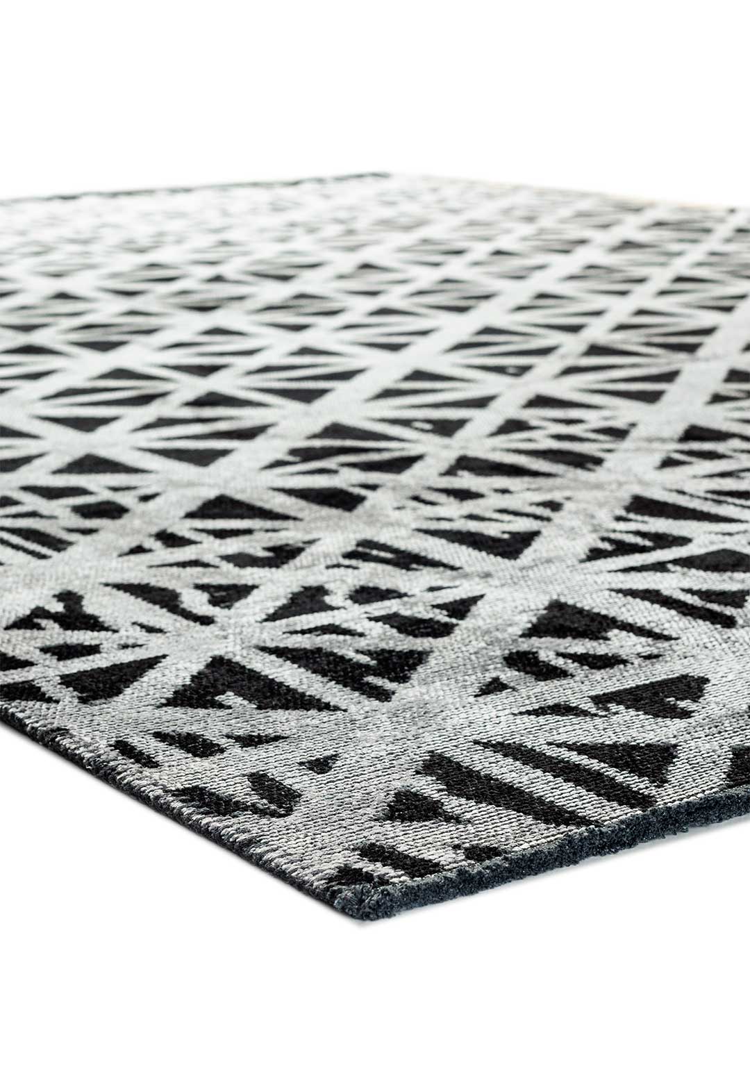 Torino Black - Light Grey Rug Rugs - Venetto Design Venettodesign.com
