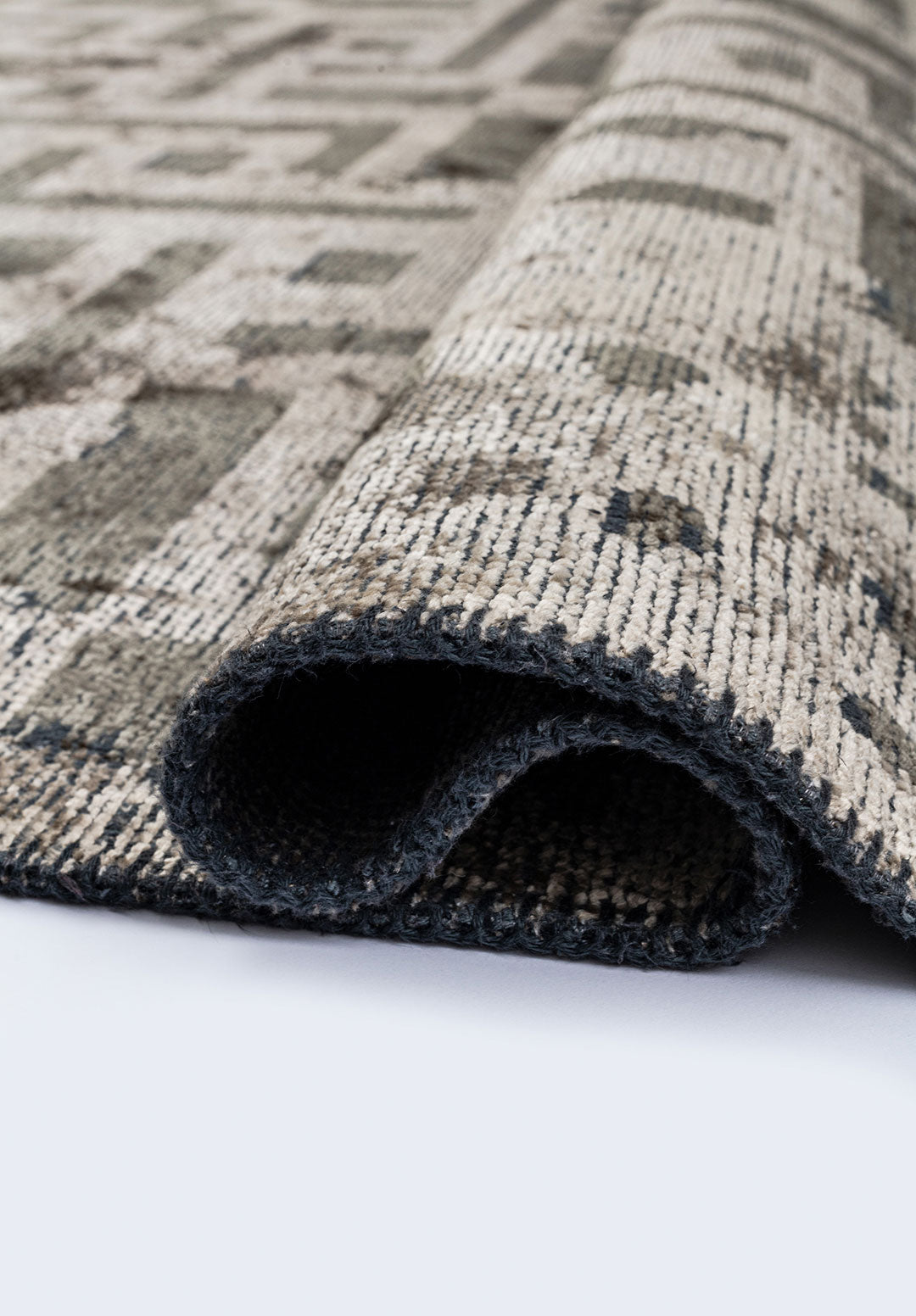 Rome Anthracite - Beige Rug Rugs - Venetto Design Venettodesign.com
