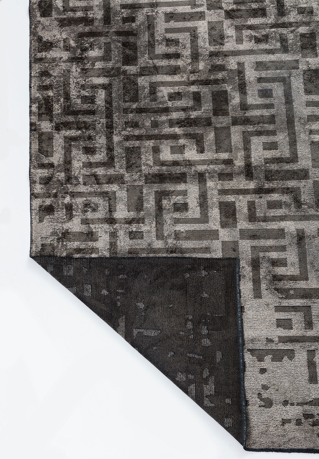 Rome Anthracite - Beige Rug Rugs - Venetto Design Venettodesign.com