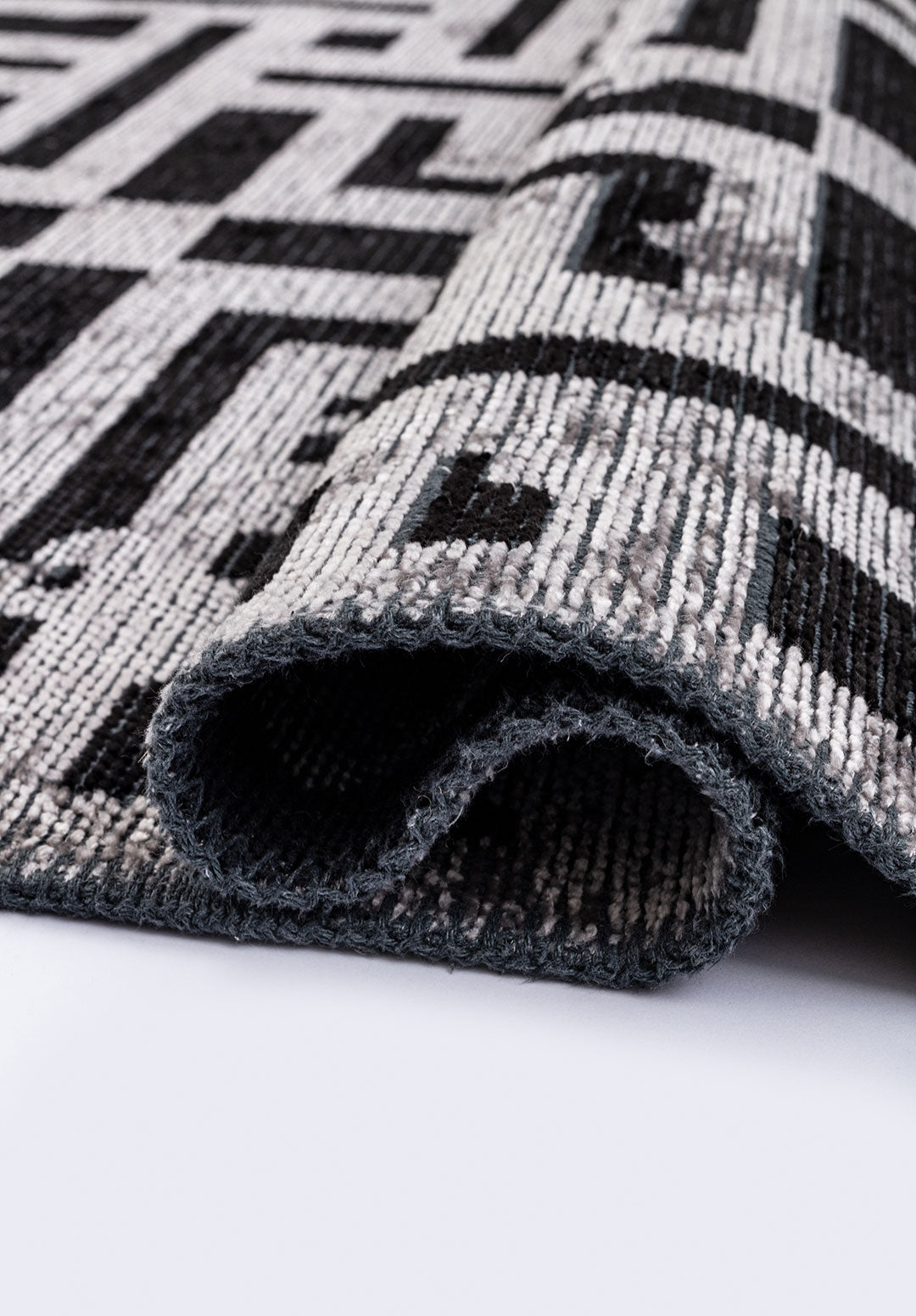 Rome Black - Light Grey Rug Rugs - Venetto Design Venettodesign.com