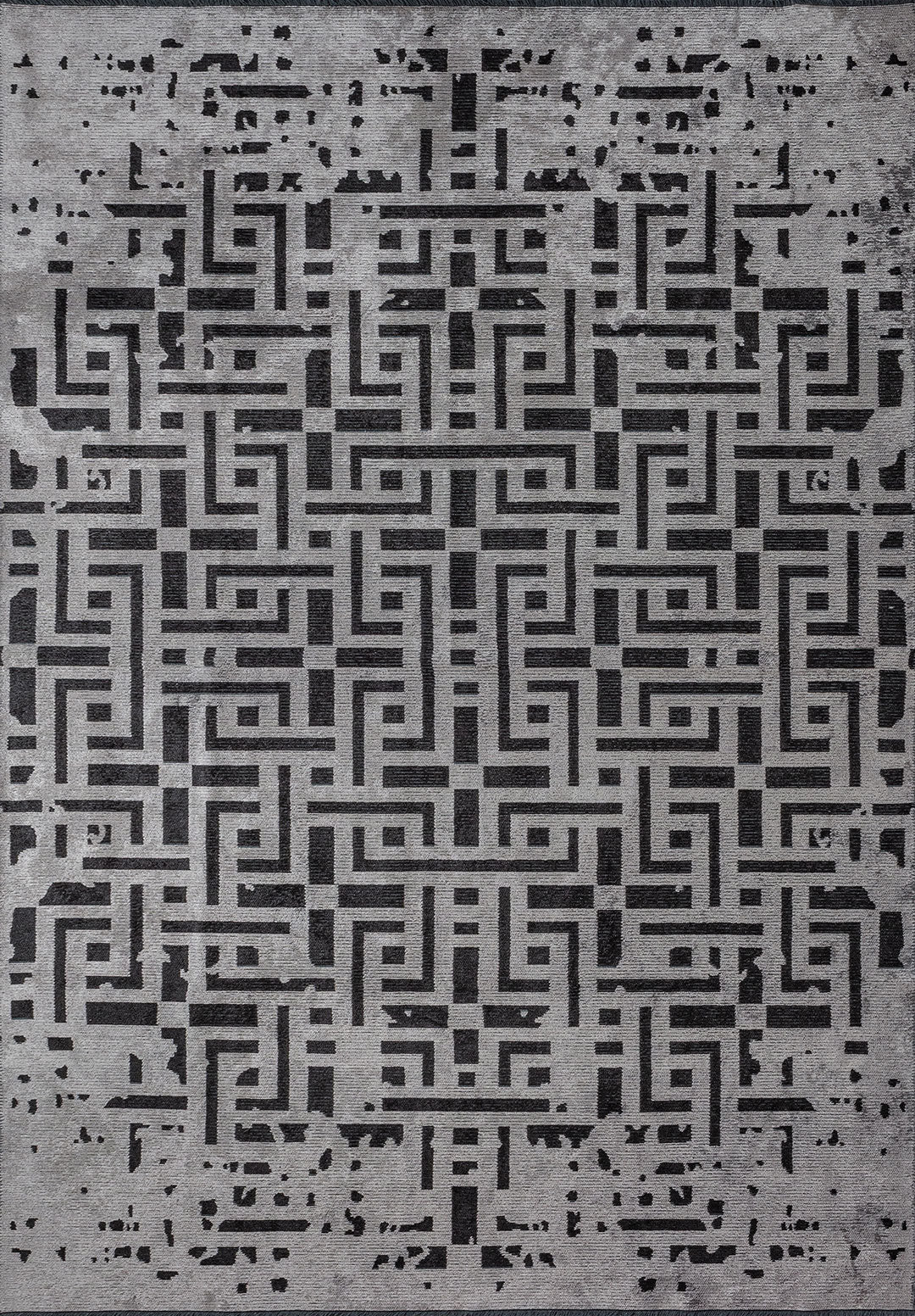 Rome Black - Light Grey Rug Rugs - Venetto Design Venettodesign.com