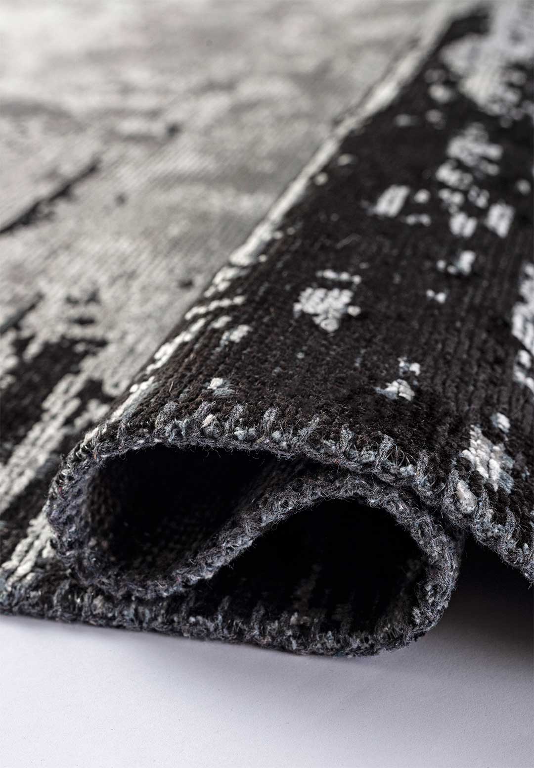 Stream Black - Light Grey Rug Rugs - Venetto Design Venettodesign.com
