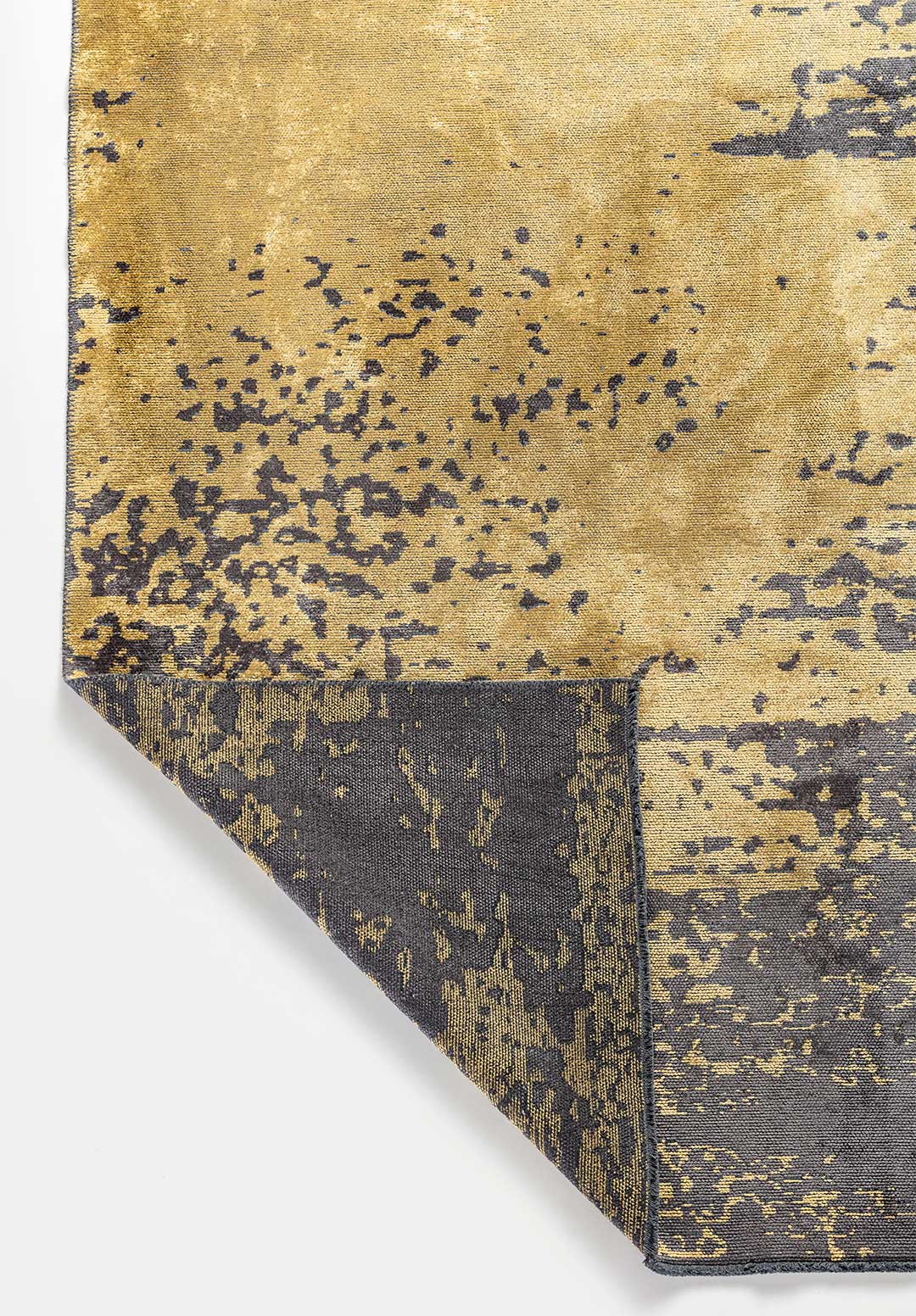 Milan Anthracite - Gold Rug Rugs - Venetto Design Venettodesign.com