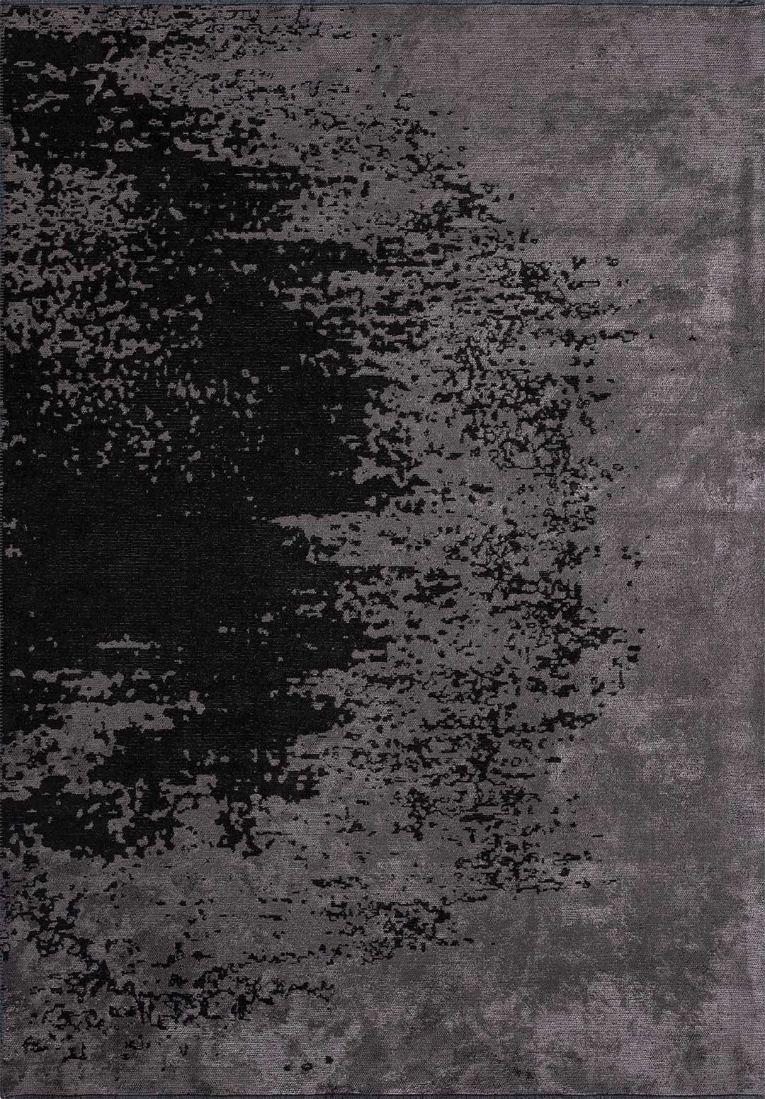 Milan Dark Grey - Black Rug Rugs - Venetto Design Venettodesign.com