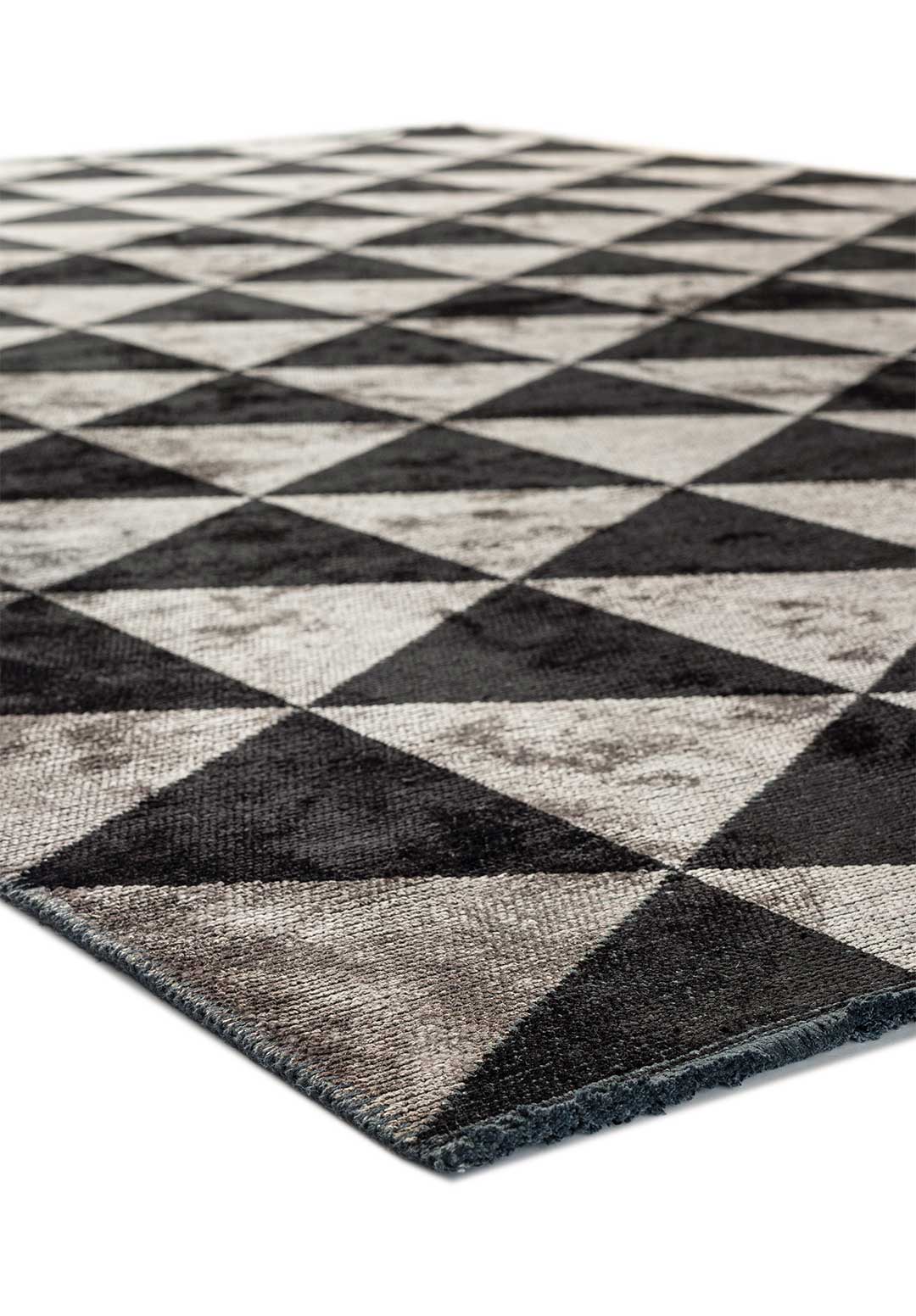 Ferrara Black - Light Grey Rug Rugs - Venetto Design Venettodesign.com