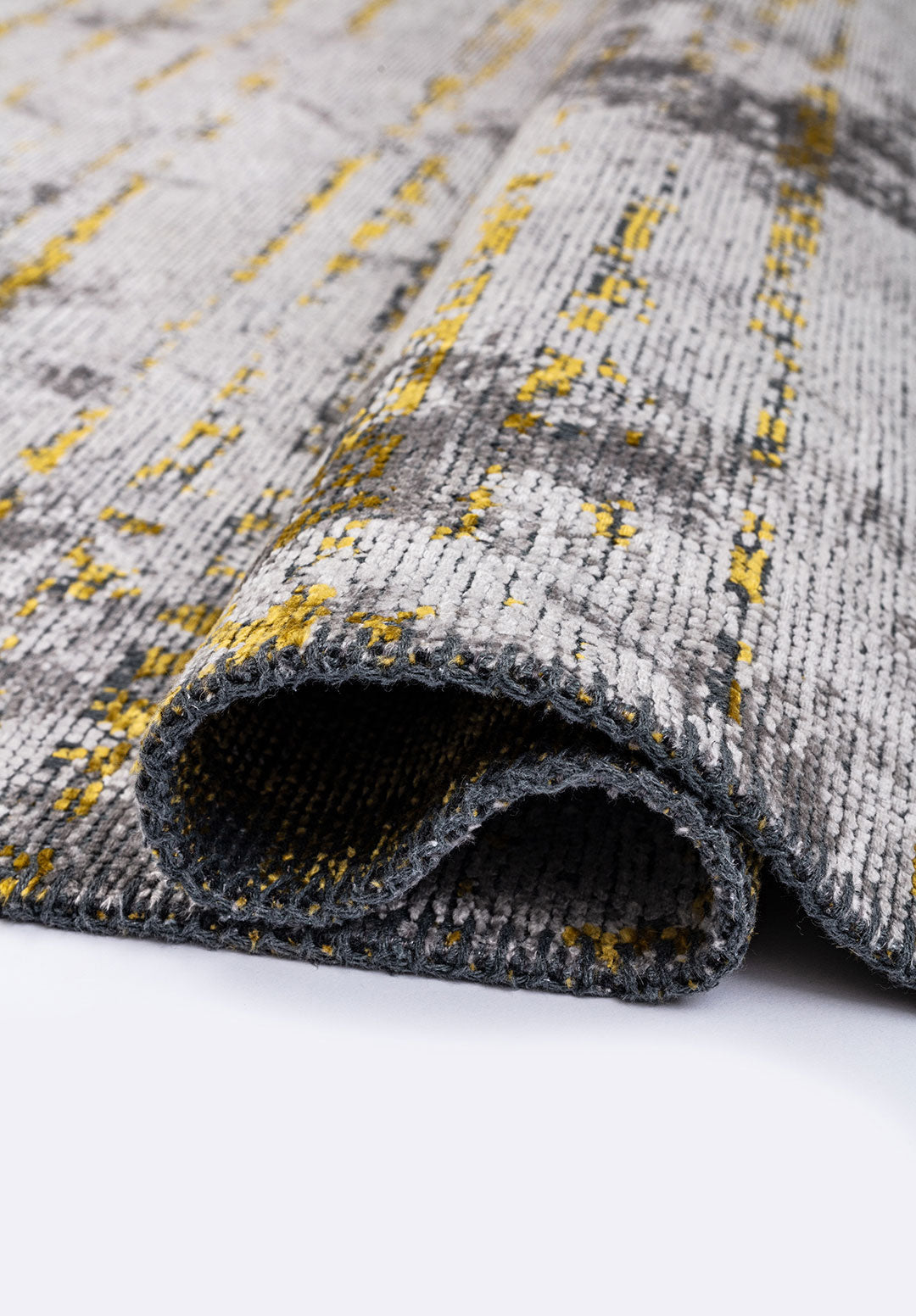 Como Light Grey - Yellow Rug Rugs - Venetto Design Venettodesign.com