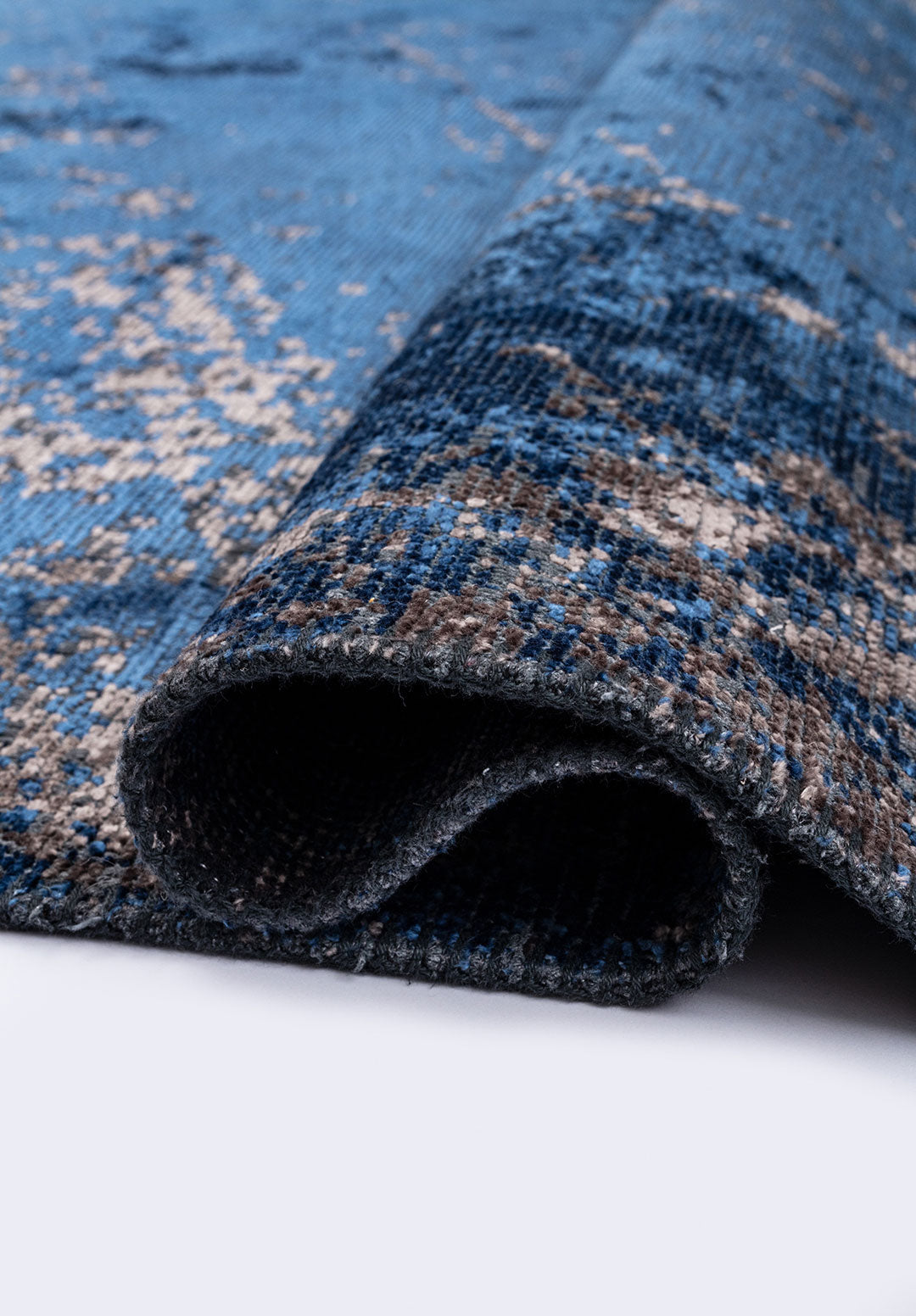 Nostalgia Dark Grey - Navy Blue Rug Rugs - Venetto Design Venettodesign.com