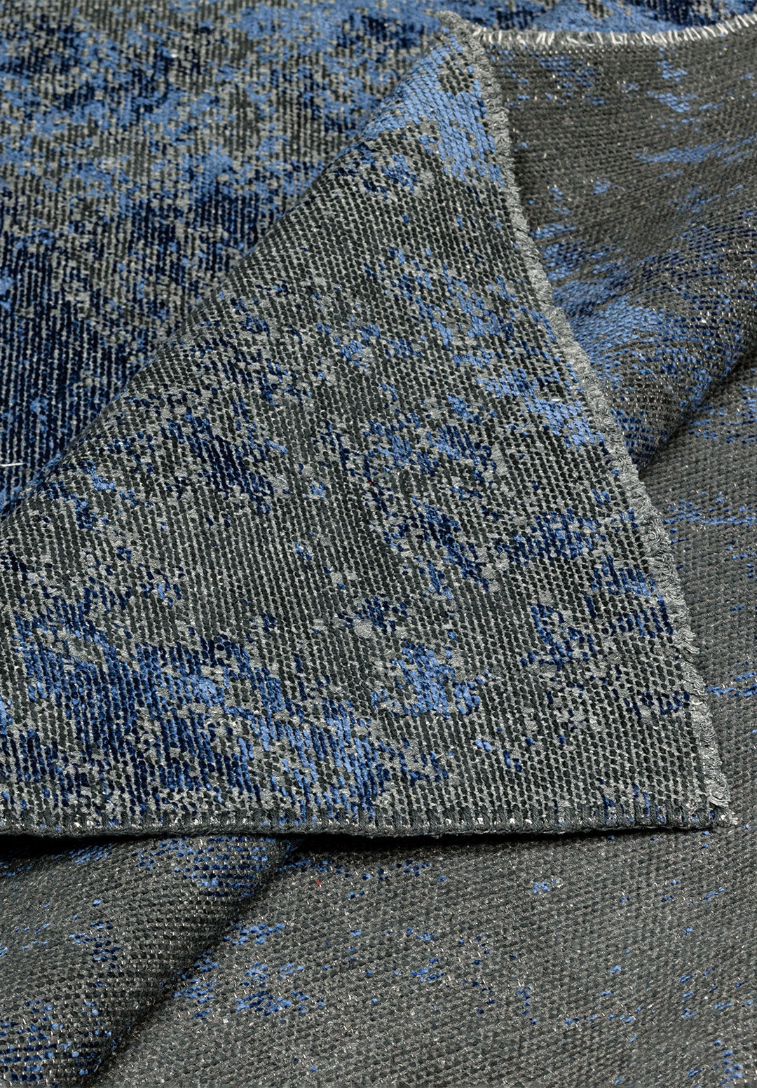 Nostalgia Matte Black - Navy Blue Rug Rugs - Venetto Design Venettodesign.com