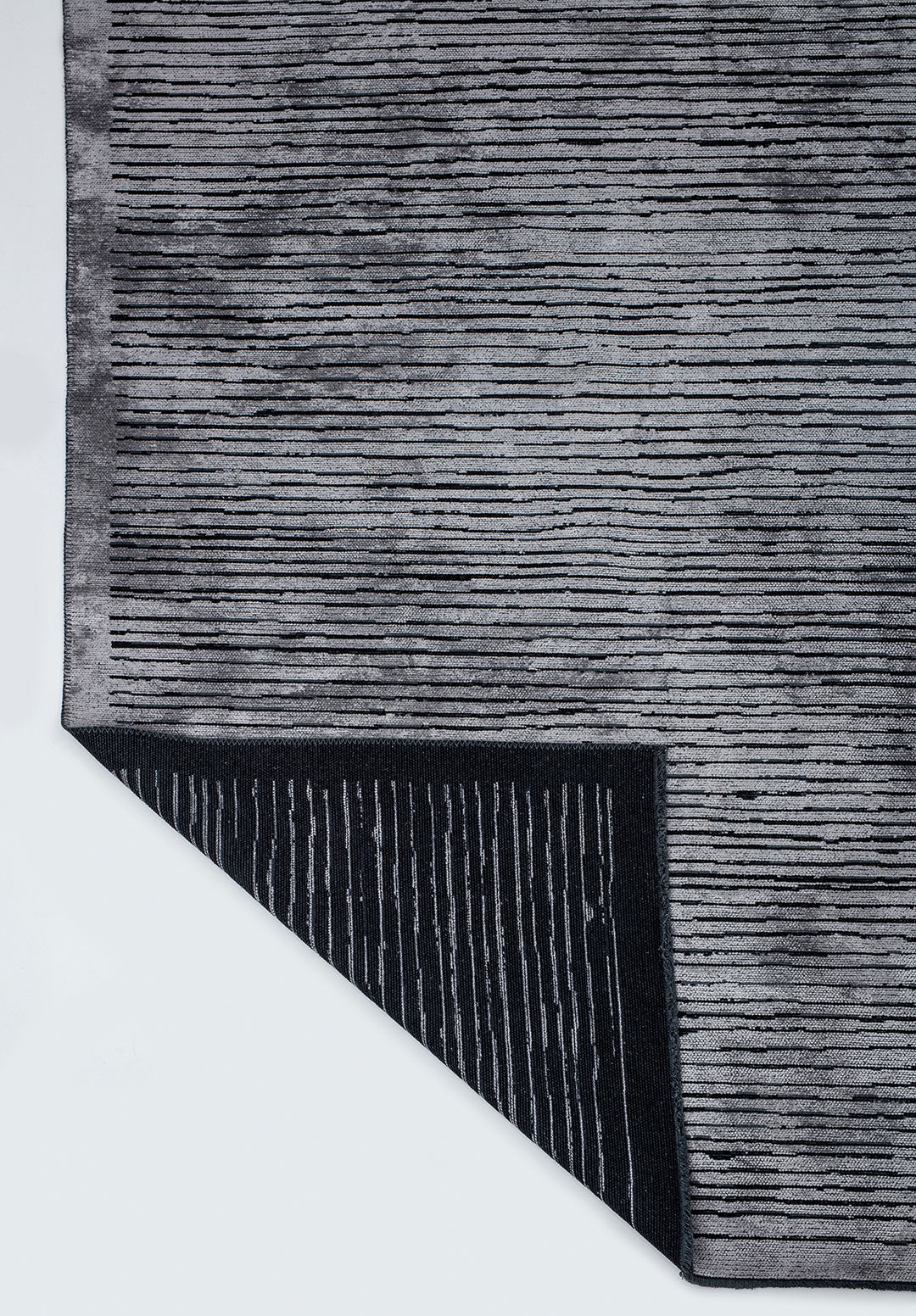 Stripe Black - Light Grey Rug Rugs - Venetto Design Venettodesign.com