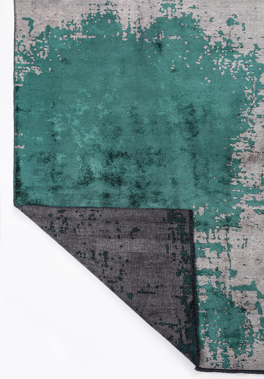 Paint Dark Green - Grey Rug Rugs - Venetto Design Venettodesign.com