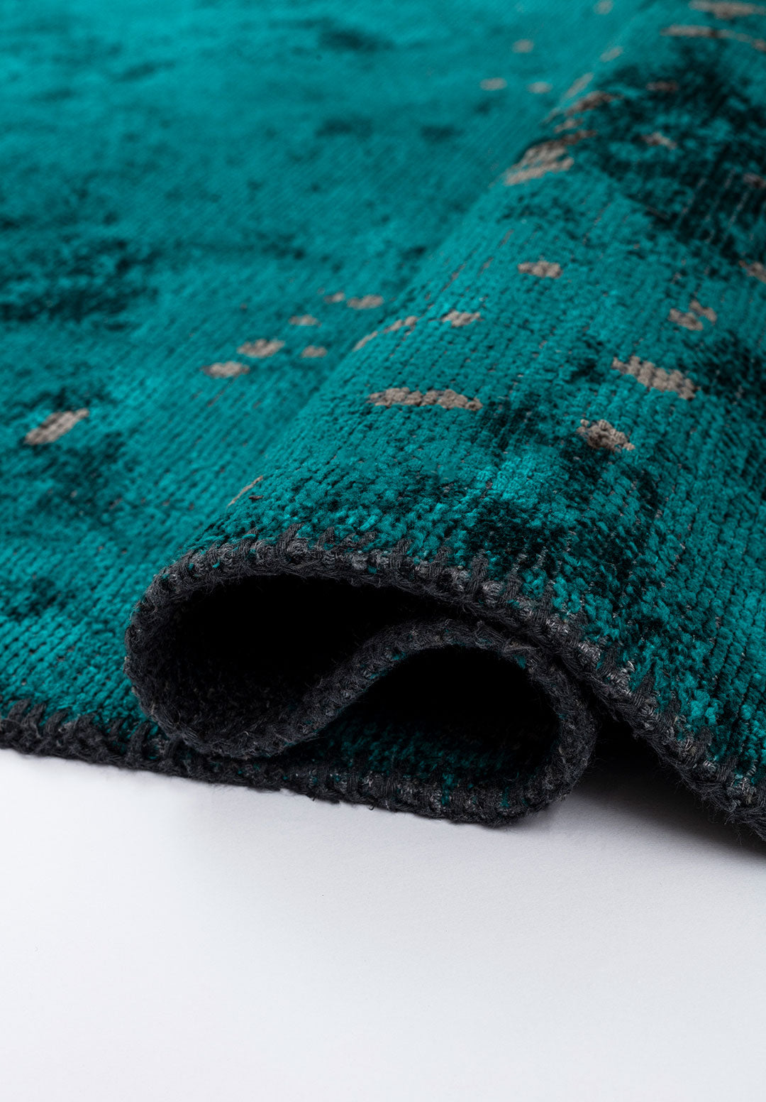 Paint Dark Turquoise - Anthracite Rug Rugs - Venetto Design Venettodesign.com