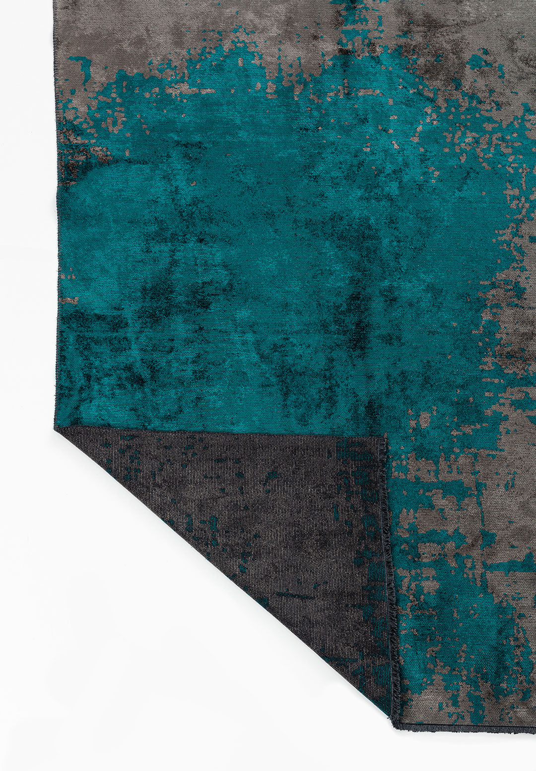 Paint Dark Turquoise - Anthracite Rug Rugs - Venetto Design Venettodesign.com