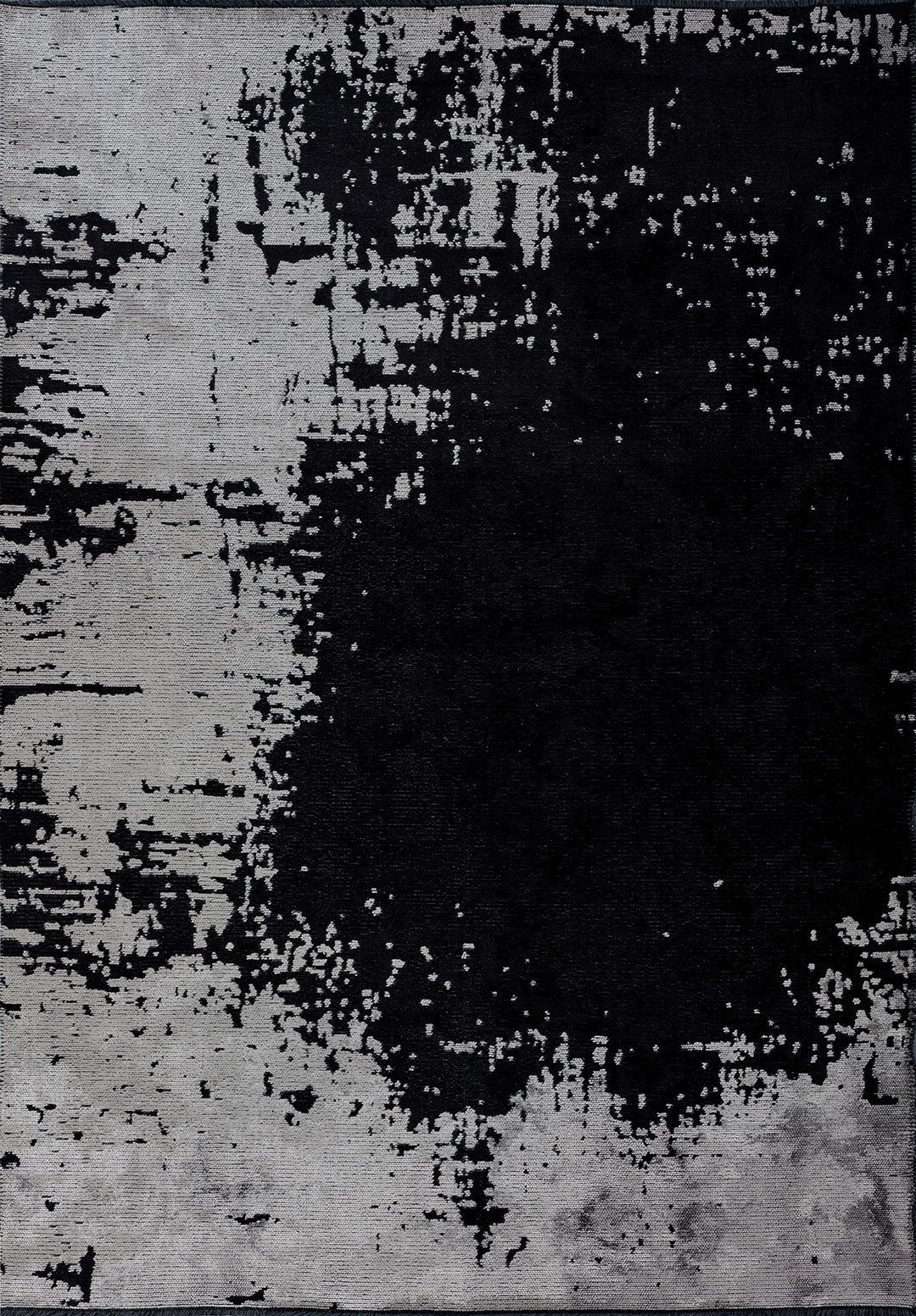 Paint Black - Light Grey Rug Rugs - Venetto Design Venettodesign.com