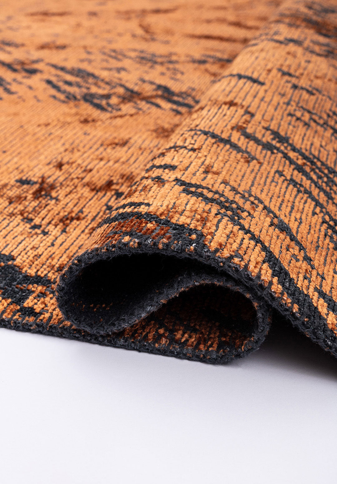 Rustic Terra - Matte Black Rug Rugs - Venetto Design Venettodesign.com