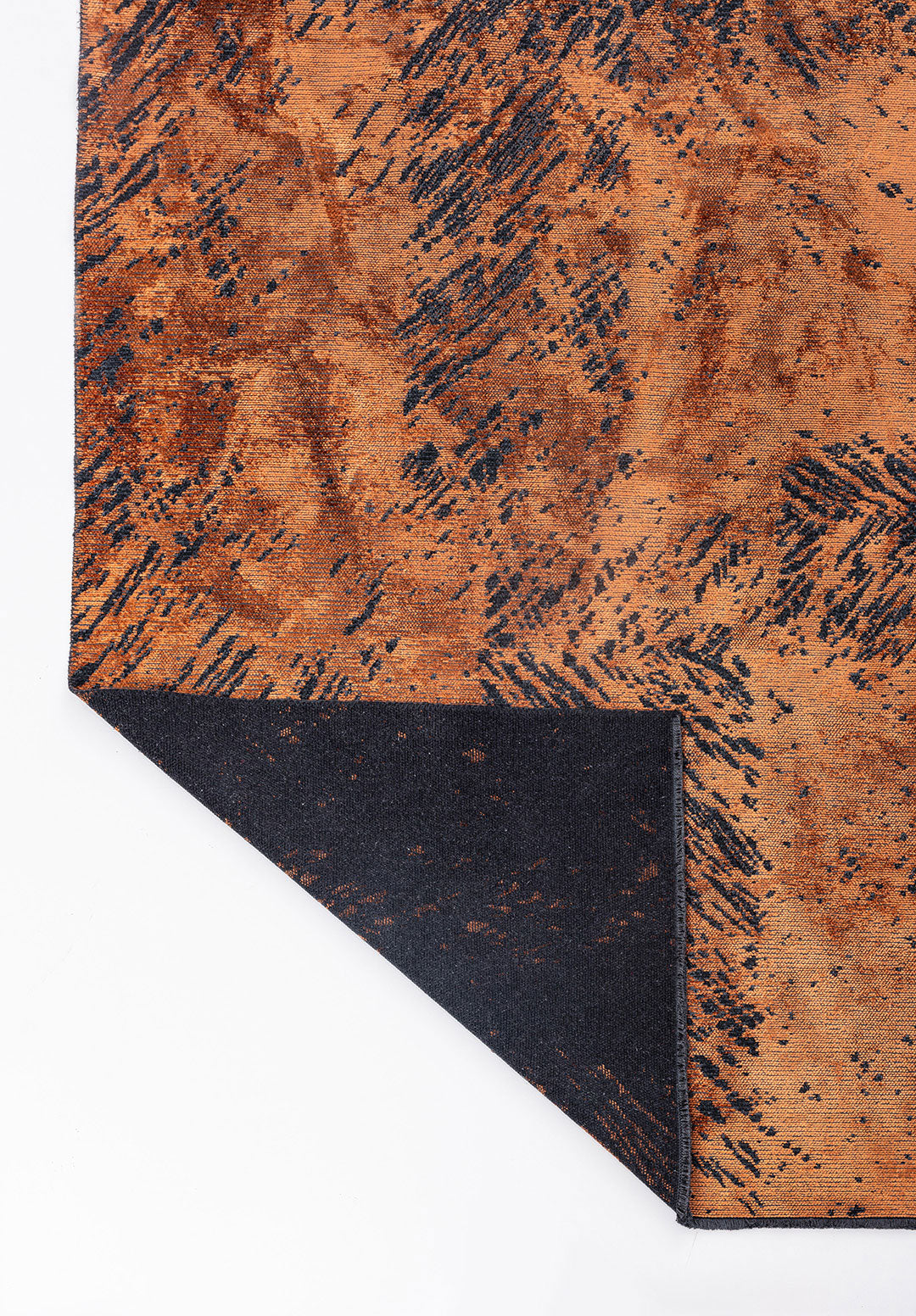 Rustic Terra - Matte Black Rug Rugs - Venetto Design Venettodesign.com