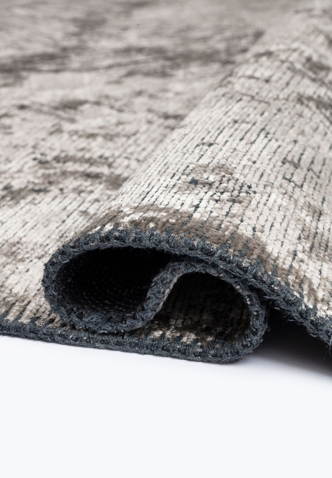Rustic Cream - Dark Grey Rug Rugs - Venetto Design Venettodesign.com