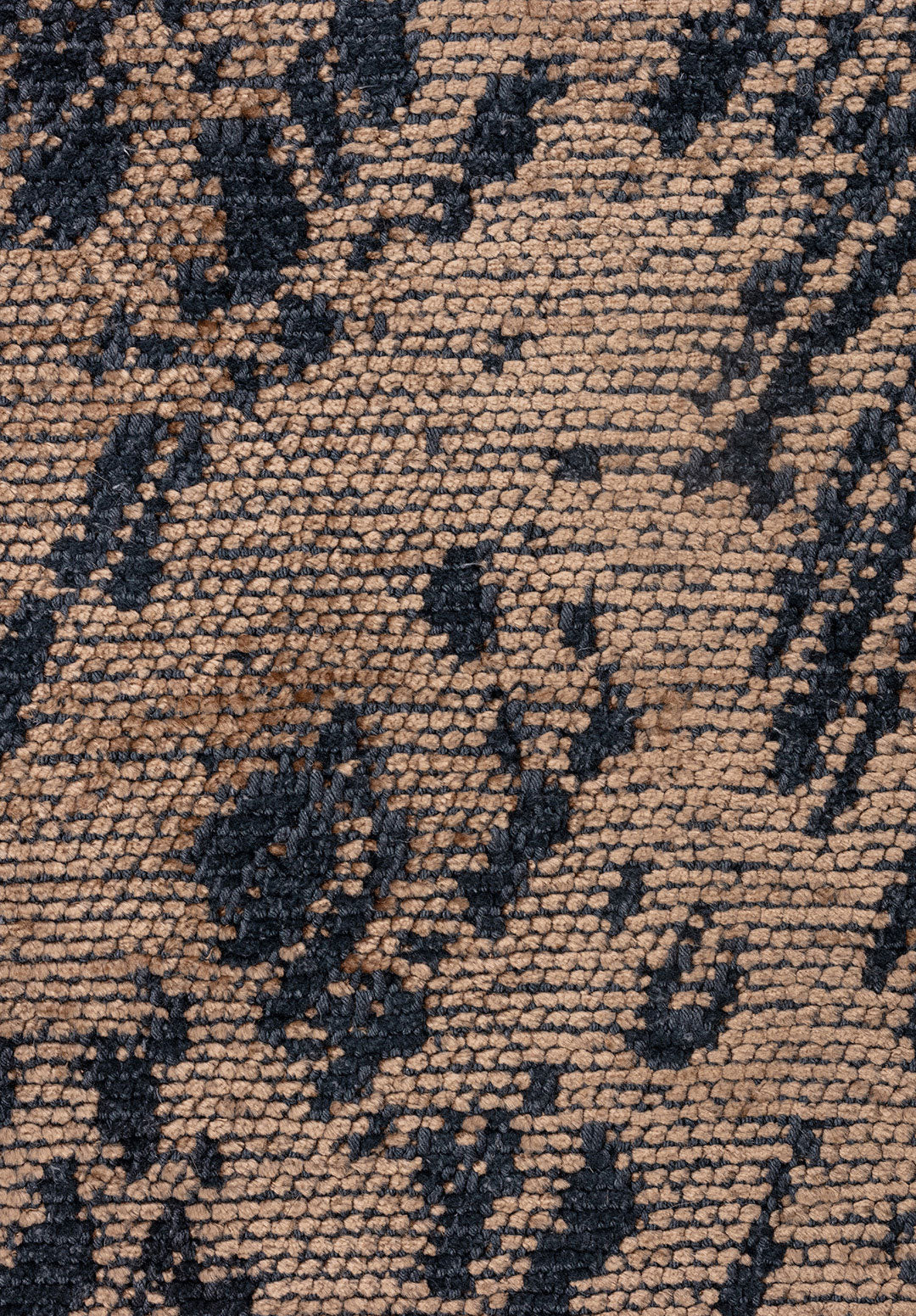 Rustic Dark Beige - Matte Black Rug Rugs - Venetto Design Venettodesign.com