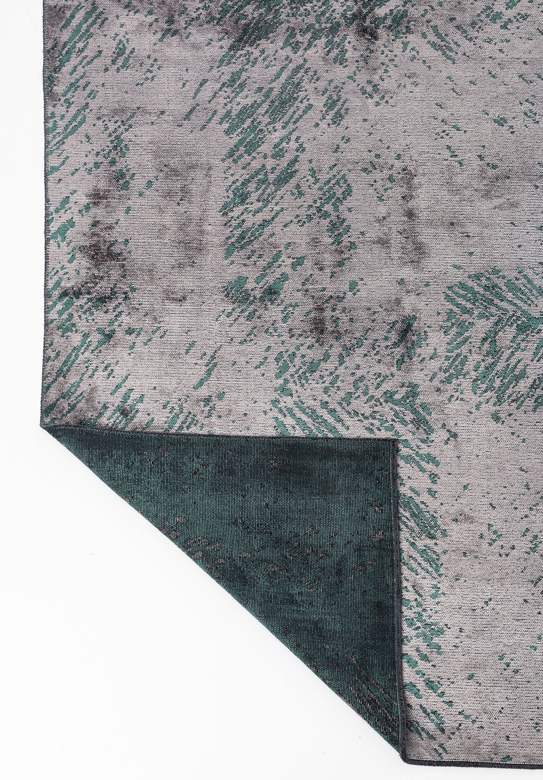 Rustic Grey - Dark Green Rug Rugs - Venetto Design Venettodesign.com