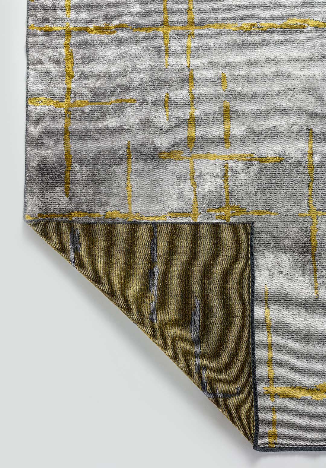 Mark Yellow - Light Grey Rug Rugs - Venetto Design Venettodesign.com