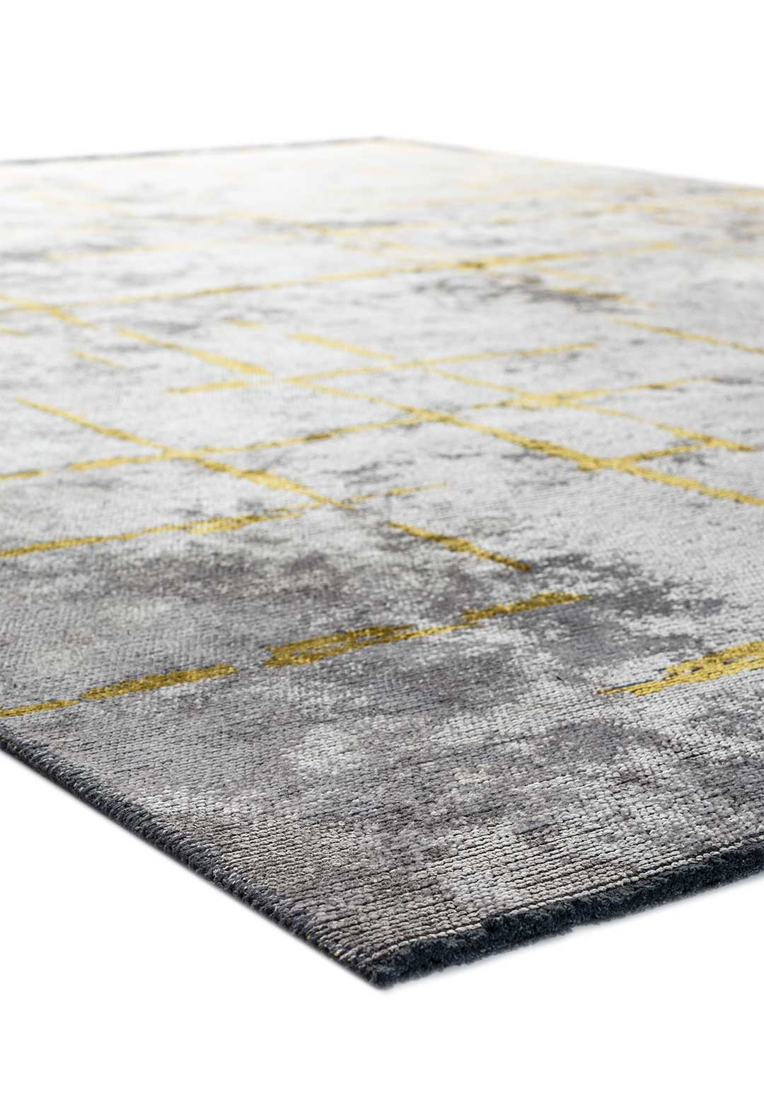 Mark Yellow - Light Grey Rug Rugs - Venetto Design Venettodesign.com