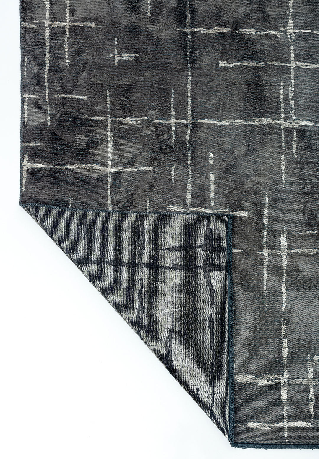 Mark Light Cream - Anthracite Rug Rugs - Venetto Design Venettodesign.com