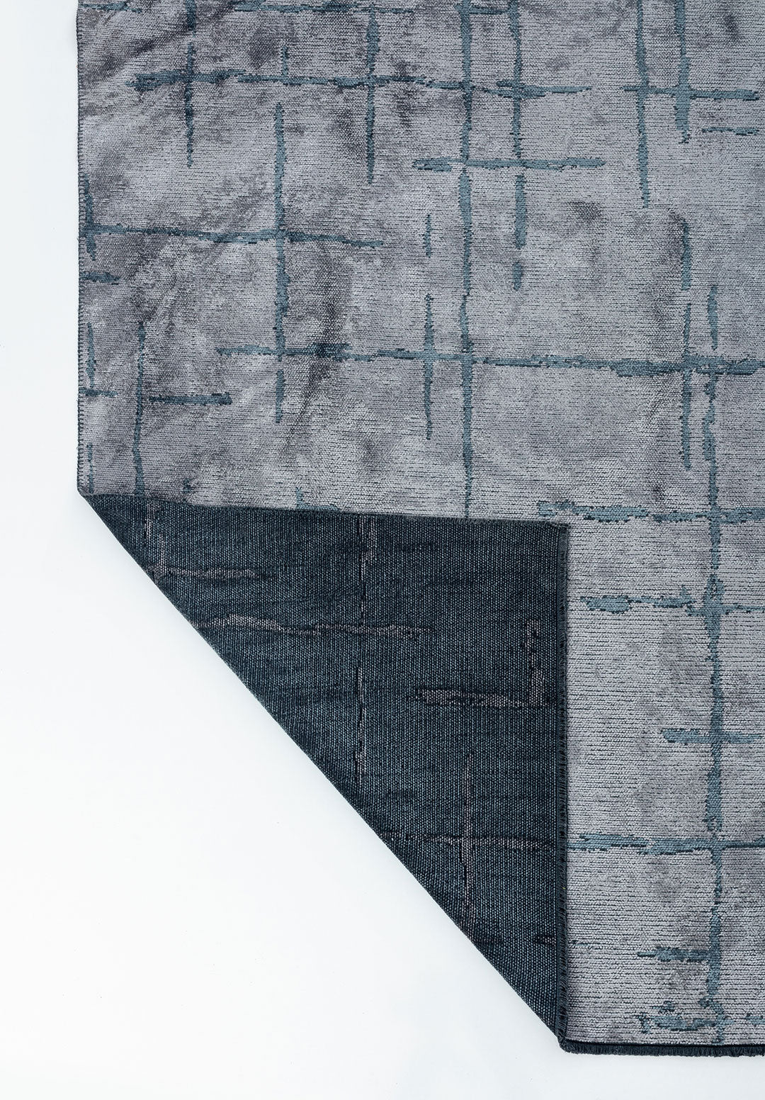 Mark Blue - Light Grey Rug Rugs - Venetto Design Venettodesign.com