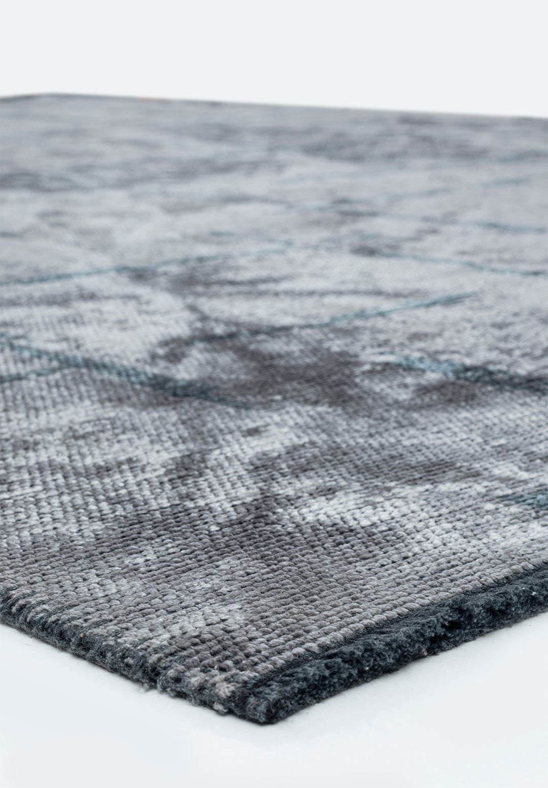 Mark Blue - Light Grey Rug Rugs - Venetto Design Venettodesign.com