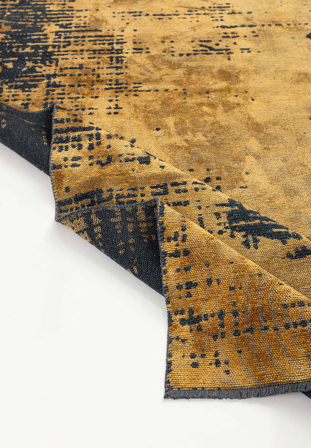 Space Gold - Matte Black Rug Rugs - Venetto Design Venettodesign.com