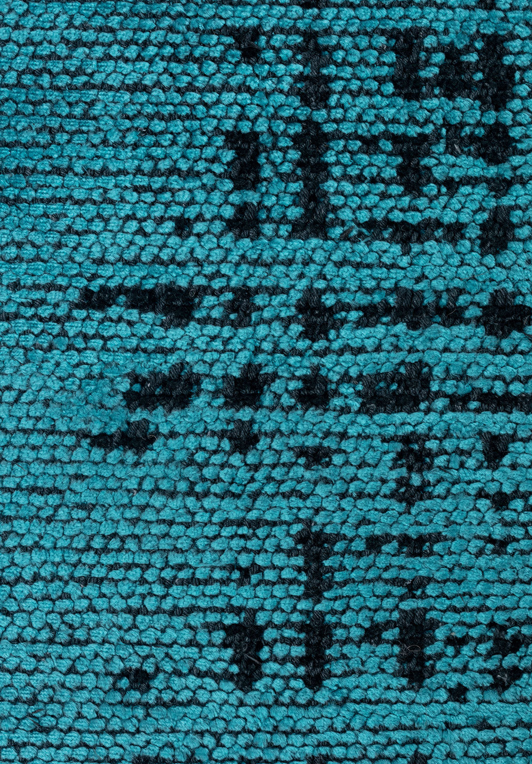 Space Turquoise - Matte Black Rug Rugs - Venetto Design Venettodesign.com