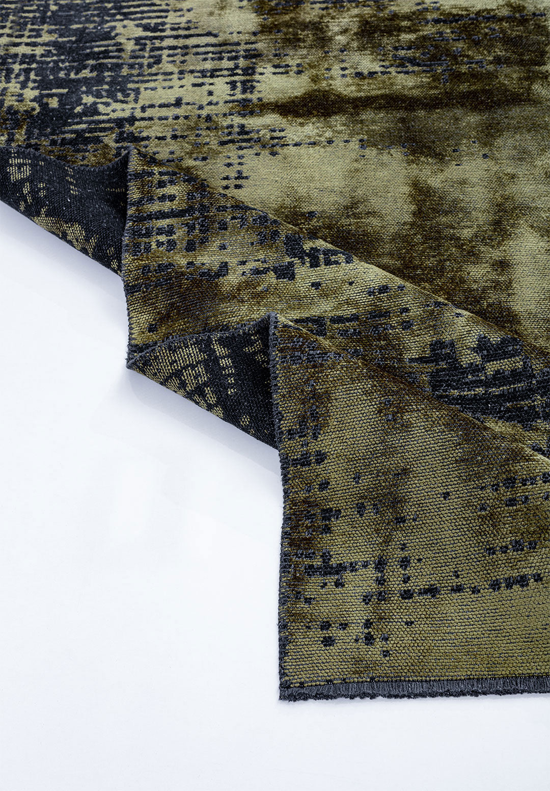 Space Green - Matte Black Rug Rugs - Venetto Design Venettodesign.com