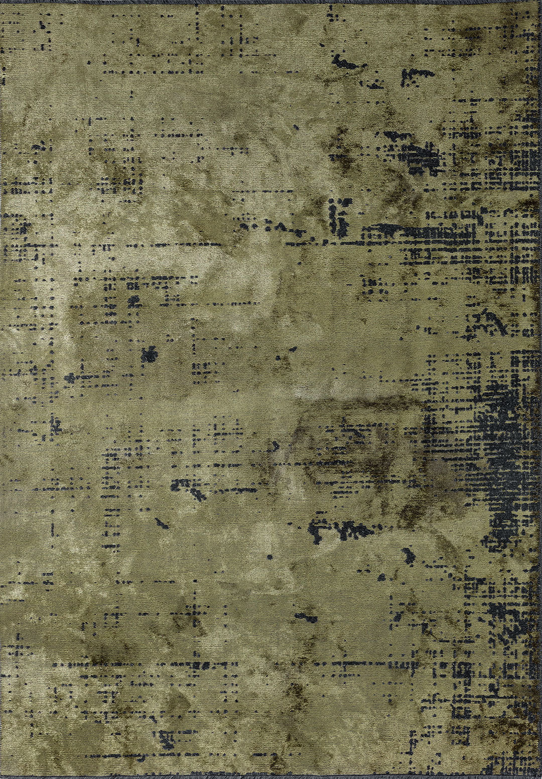 Space Green - Matte Black Rug Rugs - Venetto Design Venettodesign.com