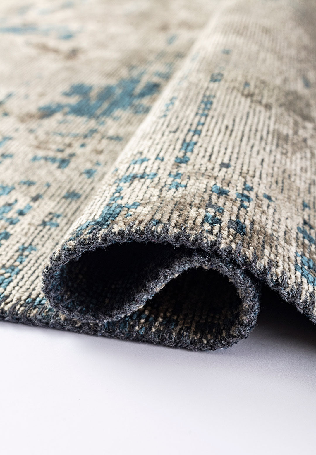 Space Beige - Petrol Rug Rugs - Venetto Design Venettodesign.com