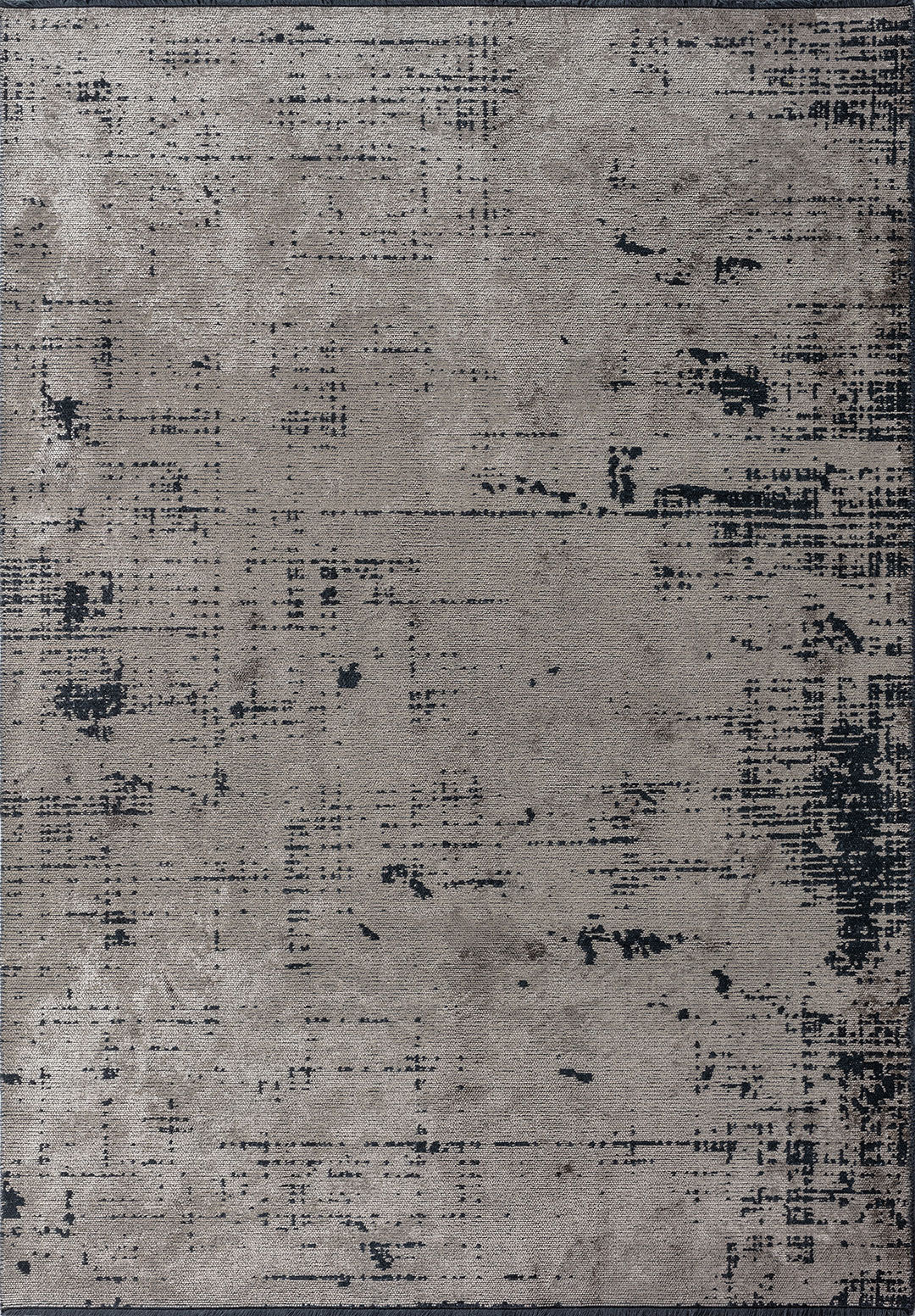 Space Beige - Matte Black Rug Rugs - Venetto Design Venettodesign.com