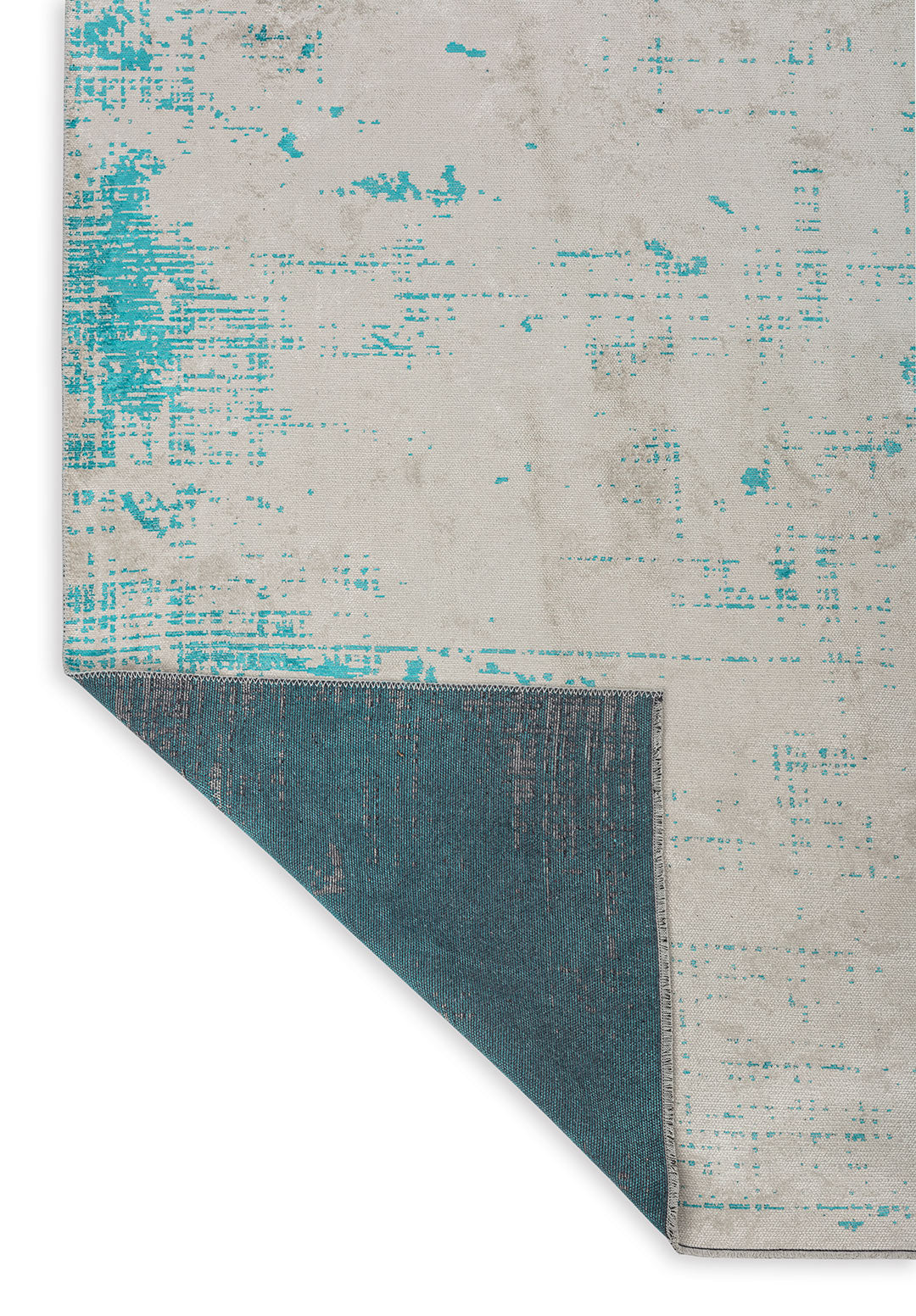 Space White - Turquoise Rug Rugs - Venetto Design Venettodesign.com