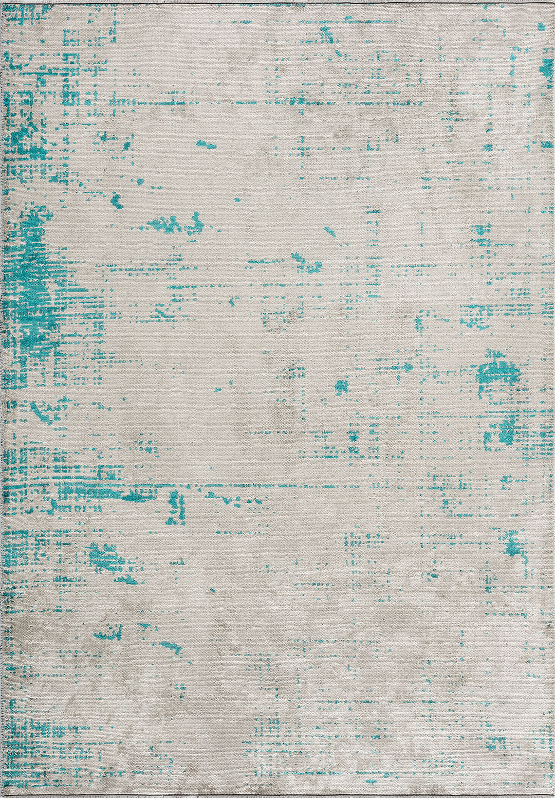 Space White - Turquoise Rug Rugs - Venetto Design Venettodesign.com