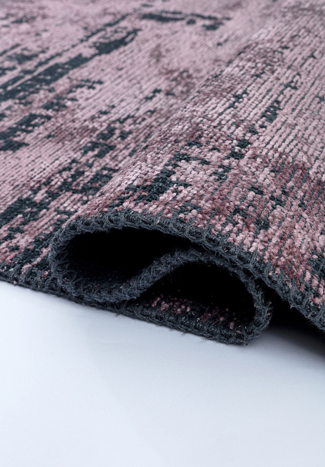 Space Damson - Matte Black Rug Rugs - Venetto Design Venettodesign.com