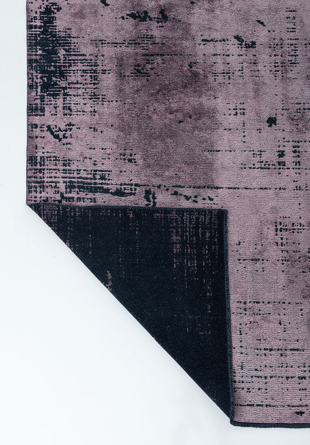 Space Damson - Matte Black Rug Rugs - Venetto Design Venettodesign.com